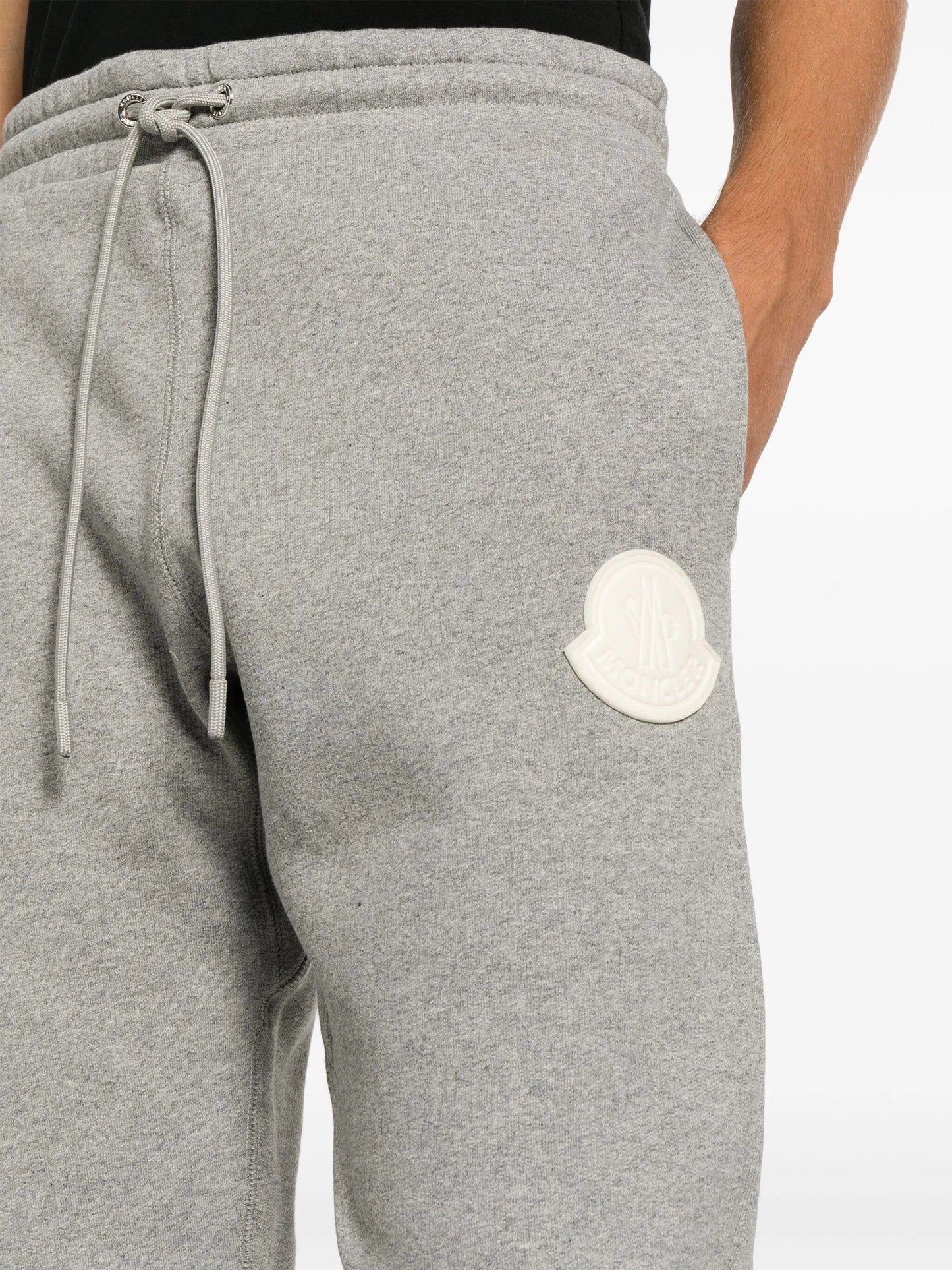 logo-patch cotton track pants