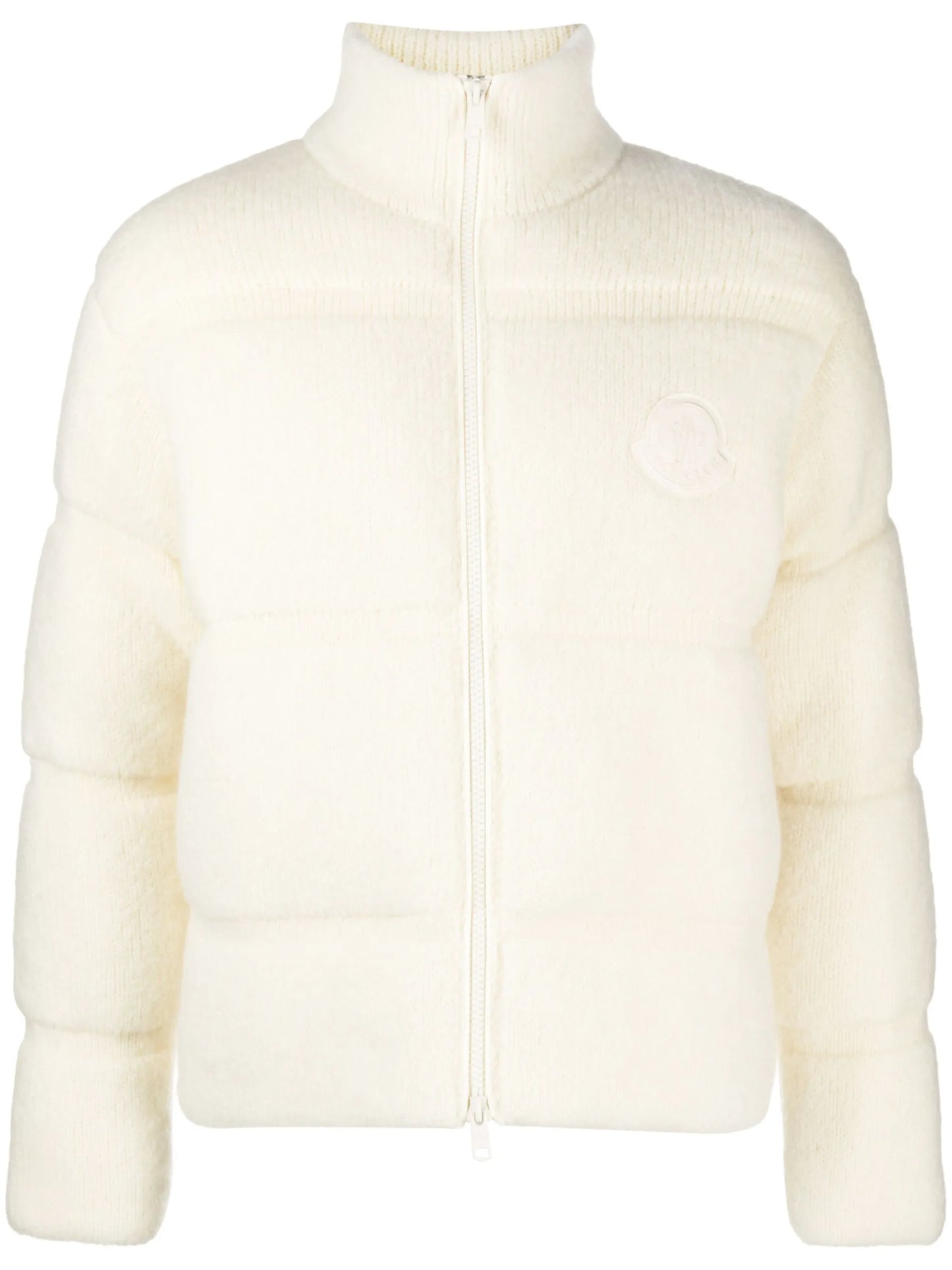mohair-wool blend puffer jacket