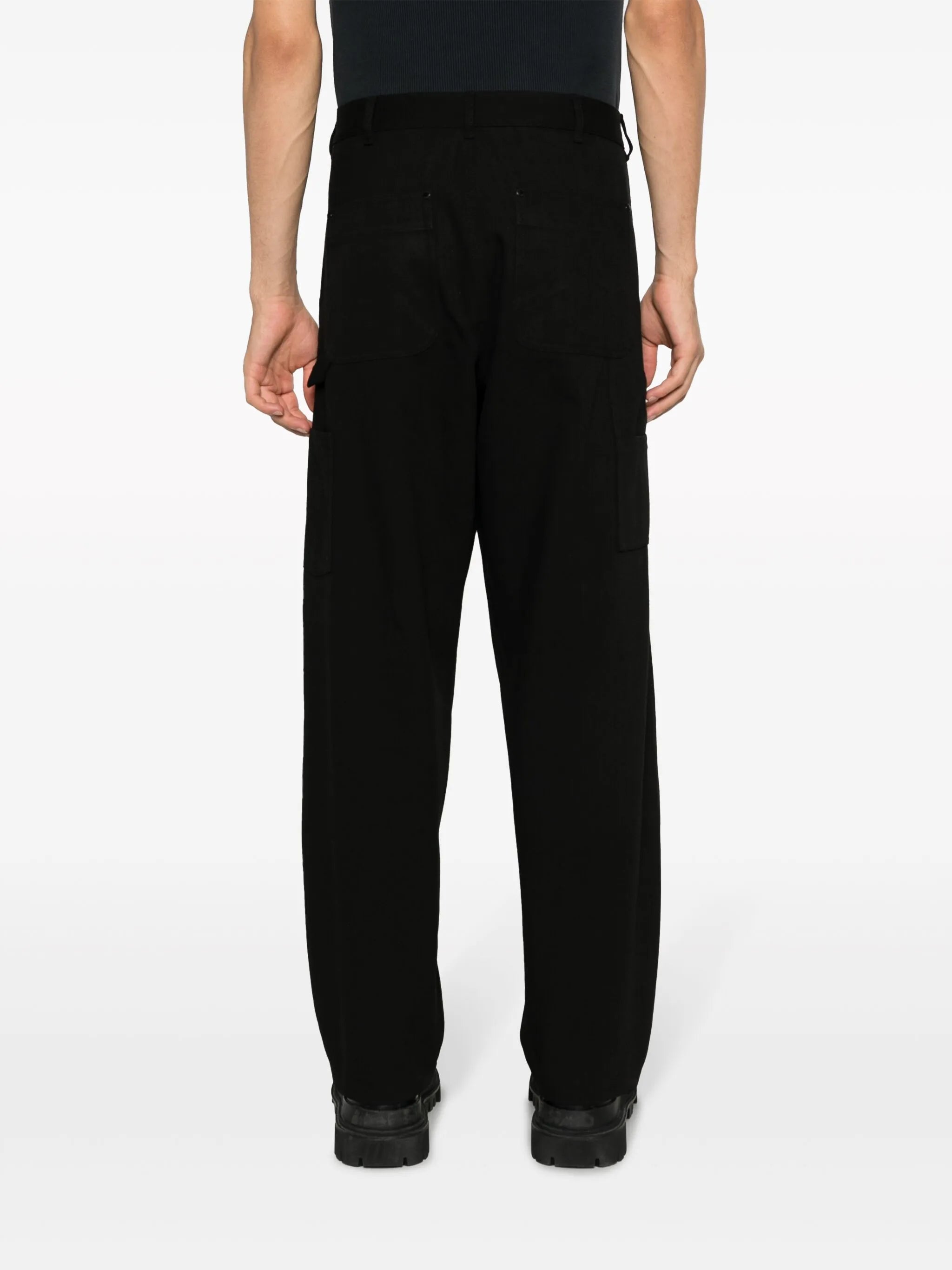 logo-embroidered cotton track pants