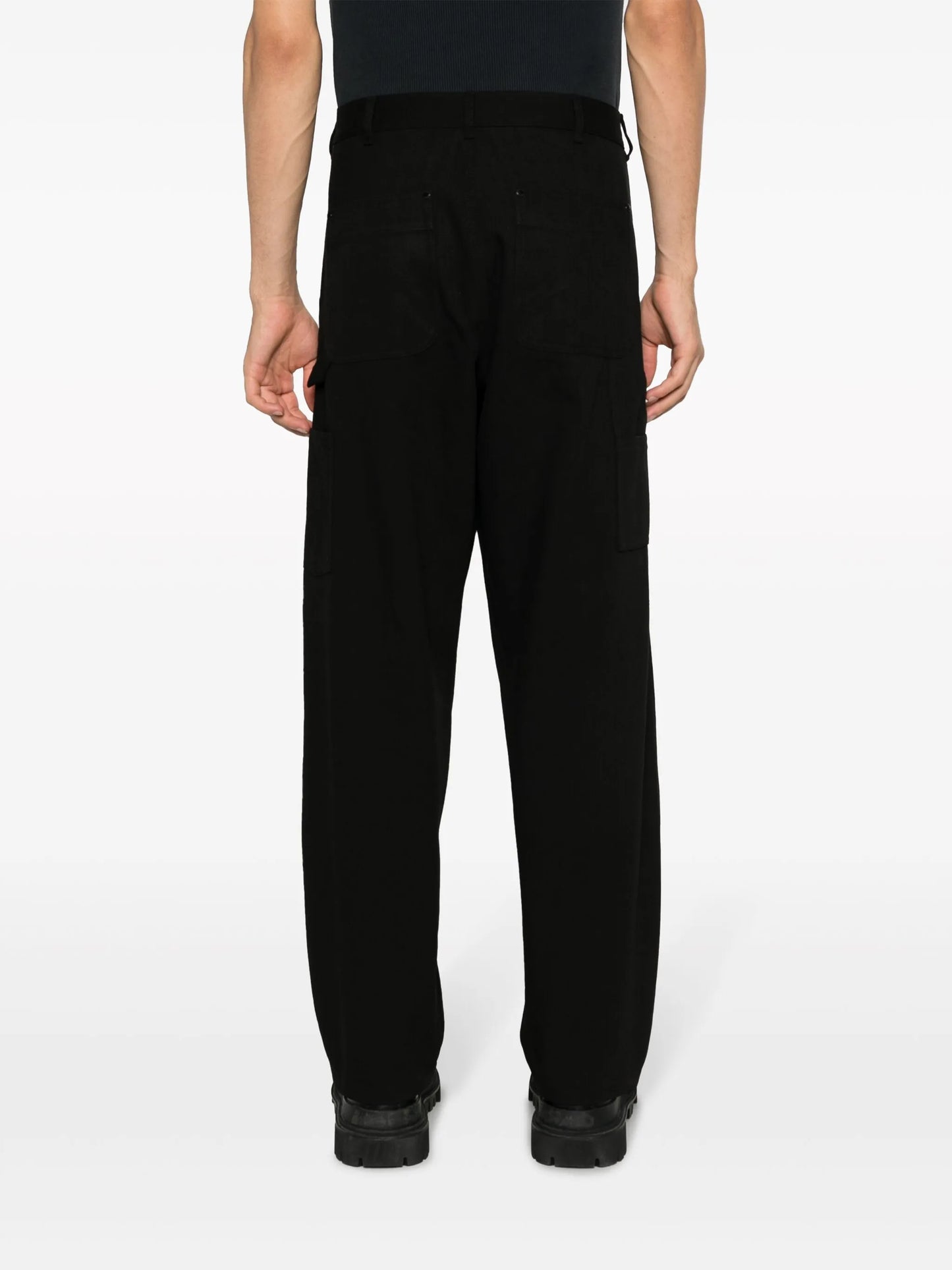 logo-embroidered cotton track pants