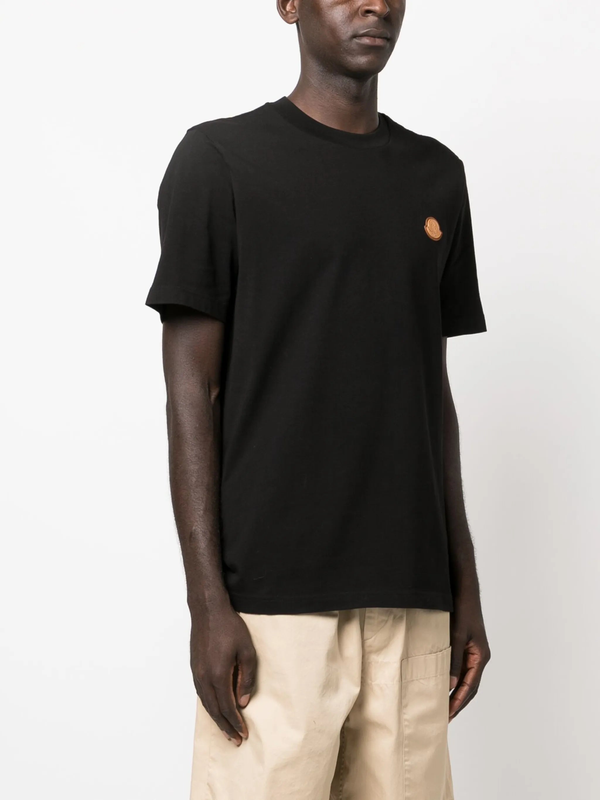logo-badge crew-neck T-shirt