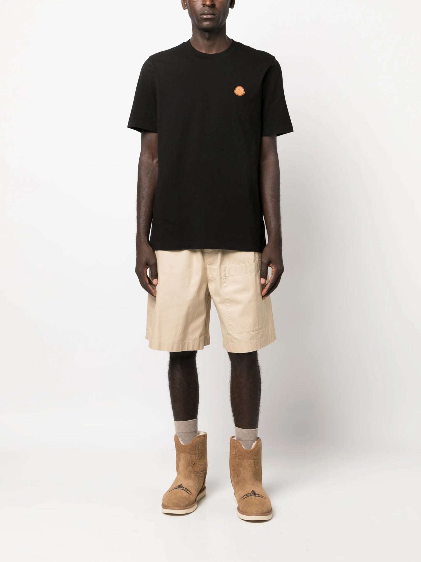 logo-badge crew-neck T-shirt