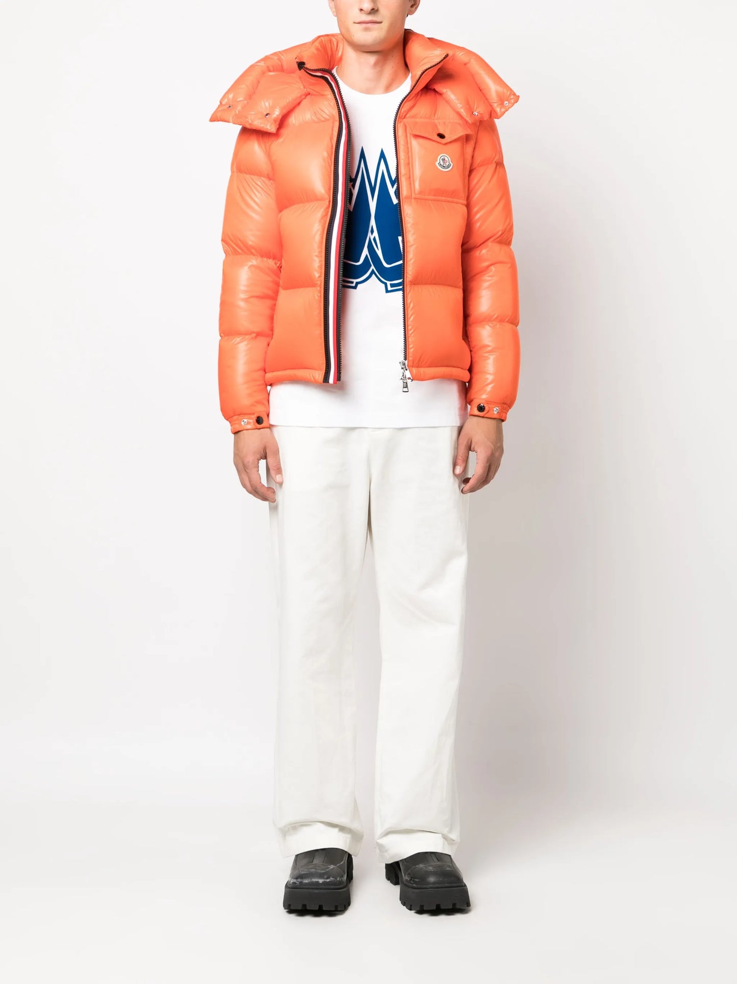 Montbeliard logo-patch padded jacket