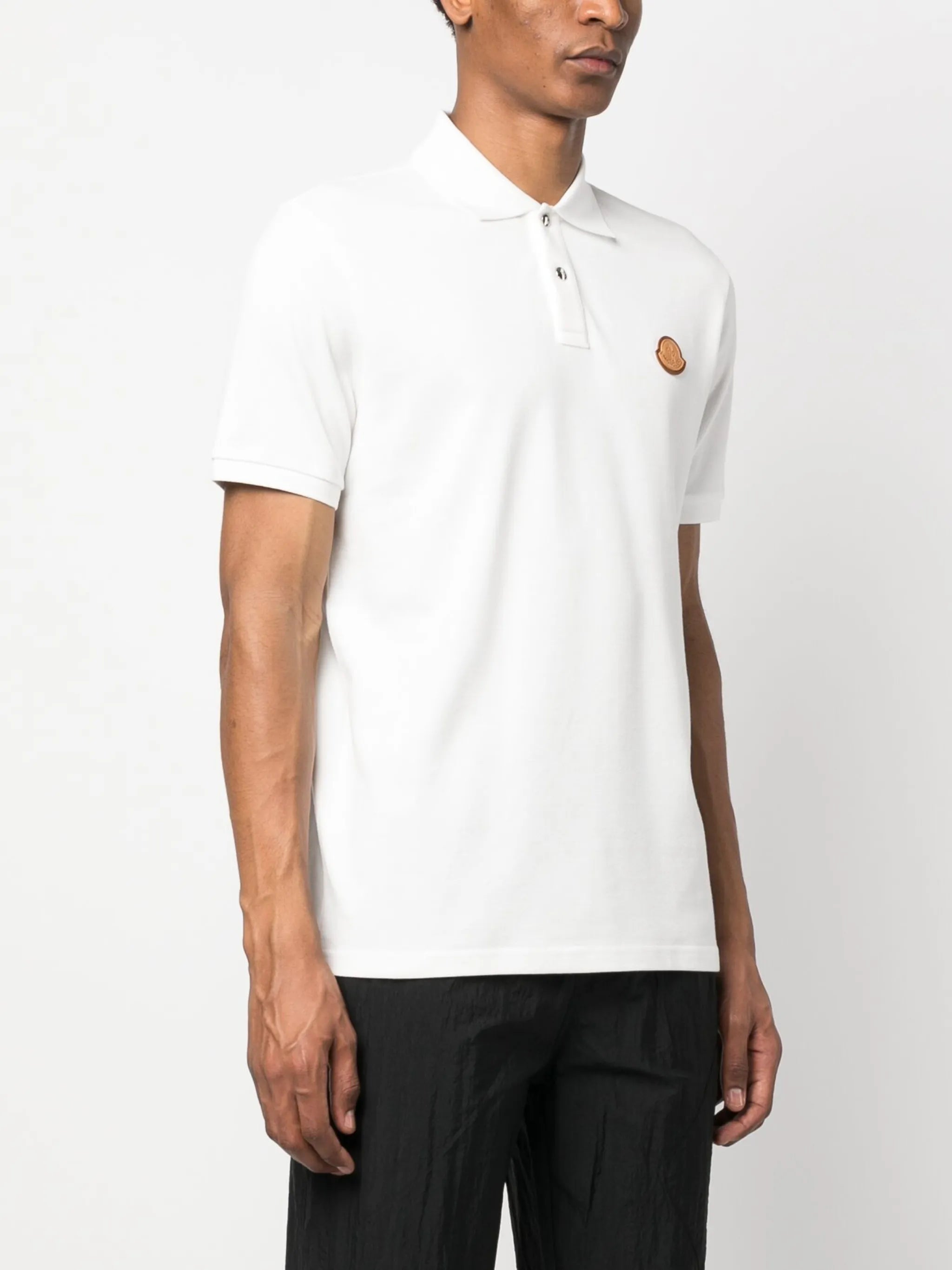 logo-patch cotton polo shirt