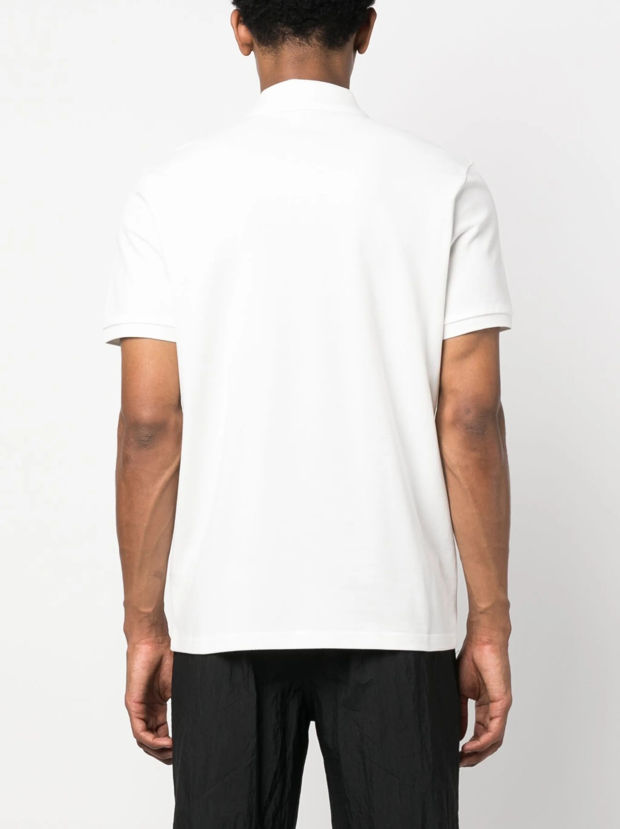 logo-patch cotton polo shirt