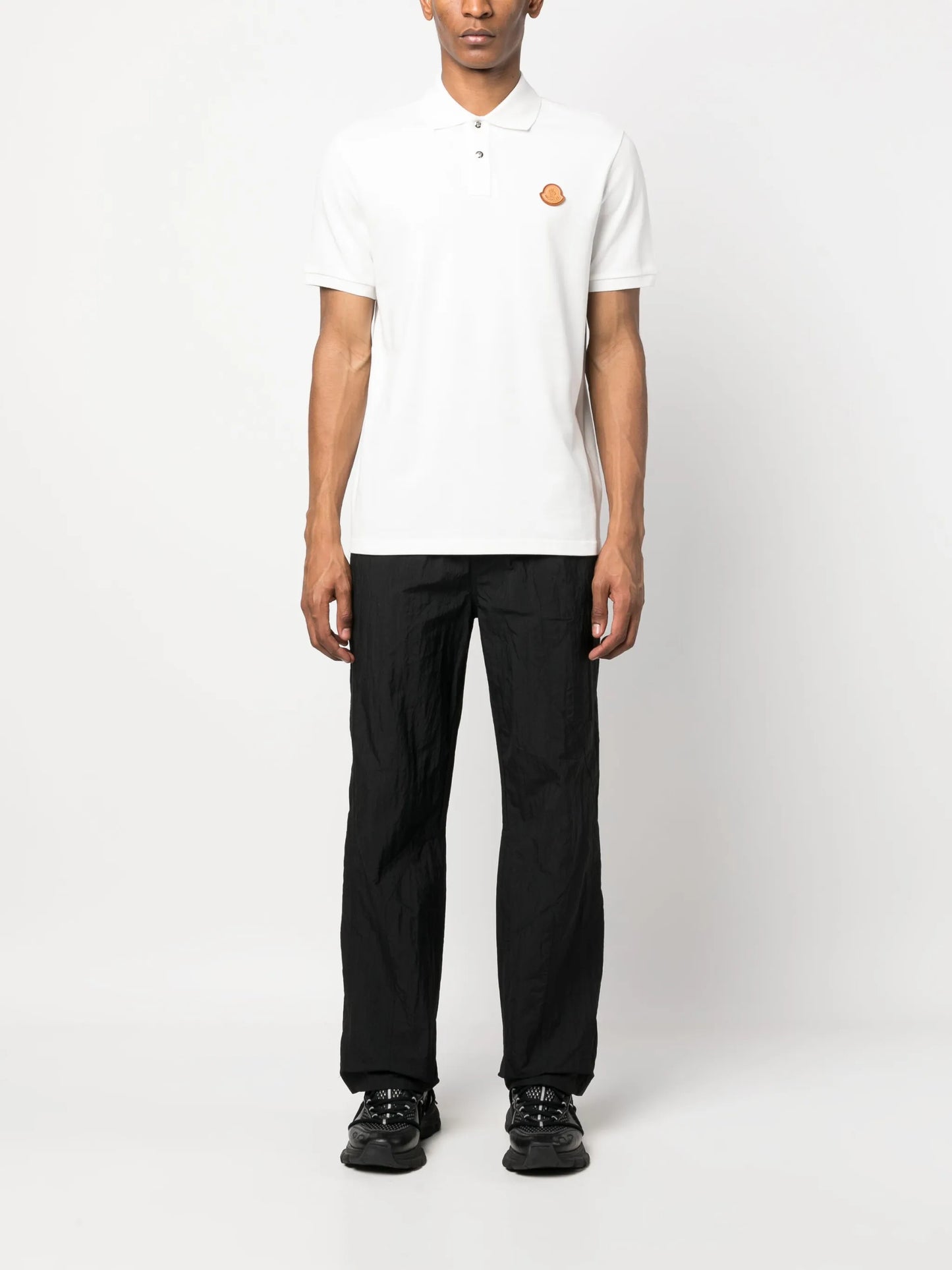 logo-patch cotton polo shirt