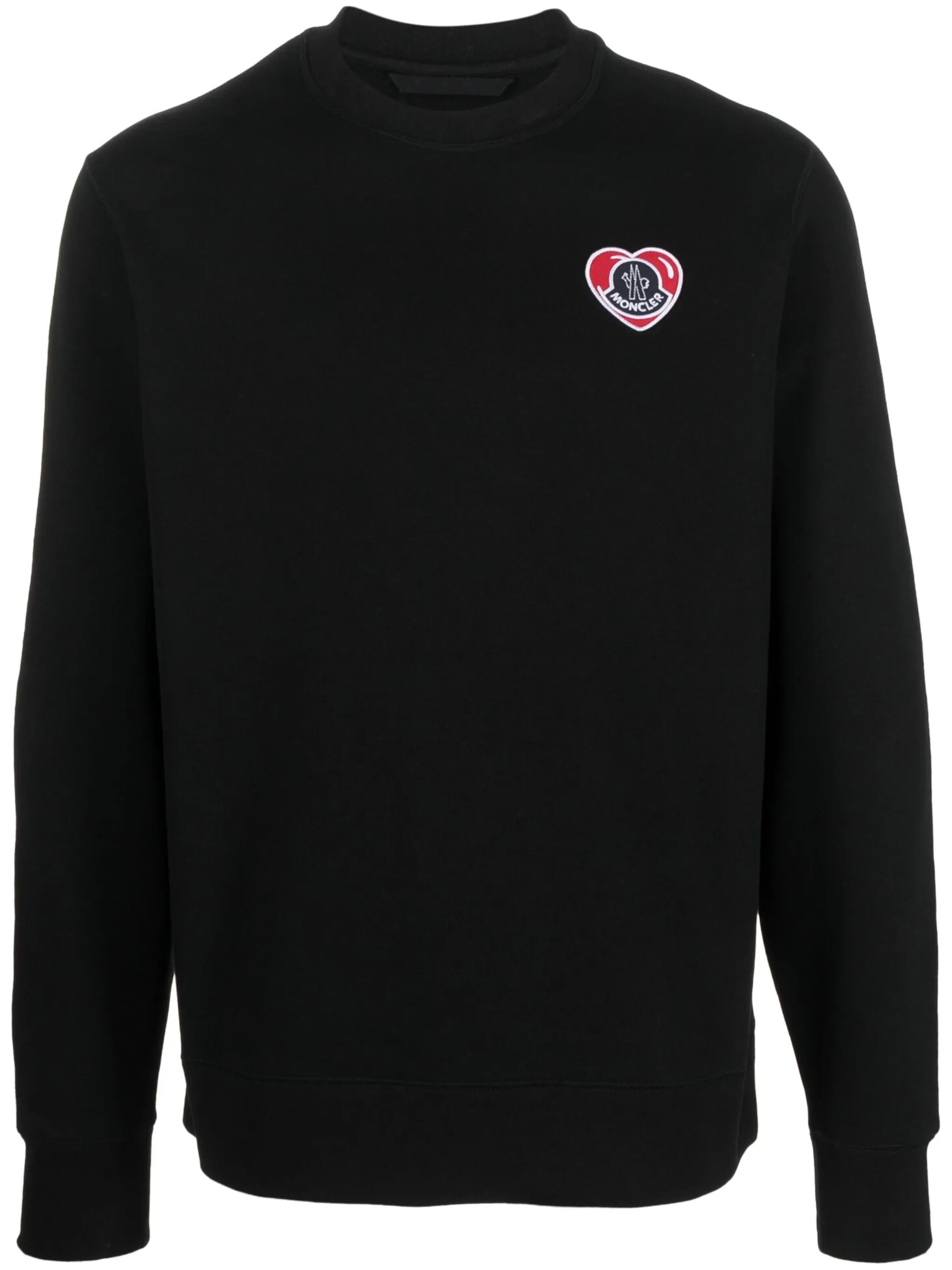 logo-patch cotton sweatshirt