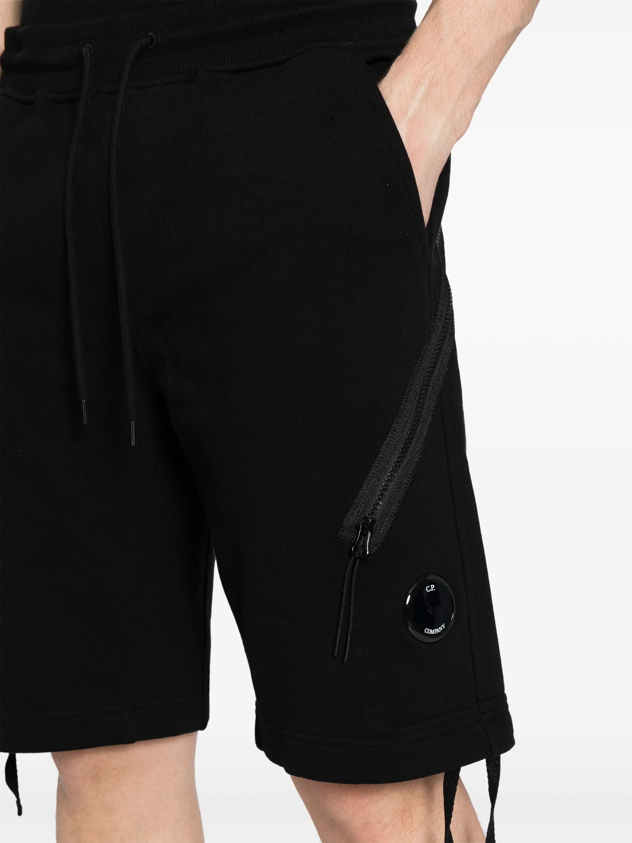 embossed-logo cotton shorts