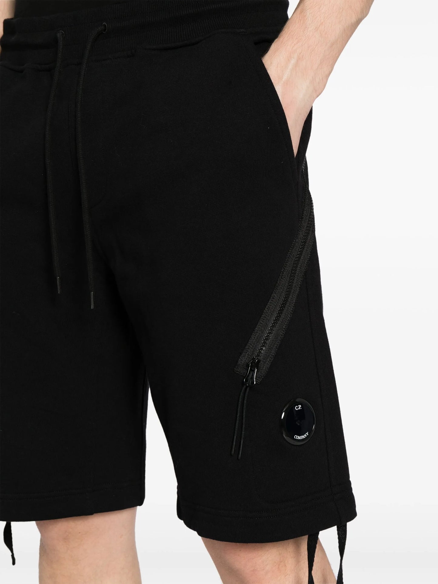 embossed-logo cotton shorts