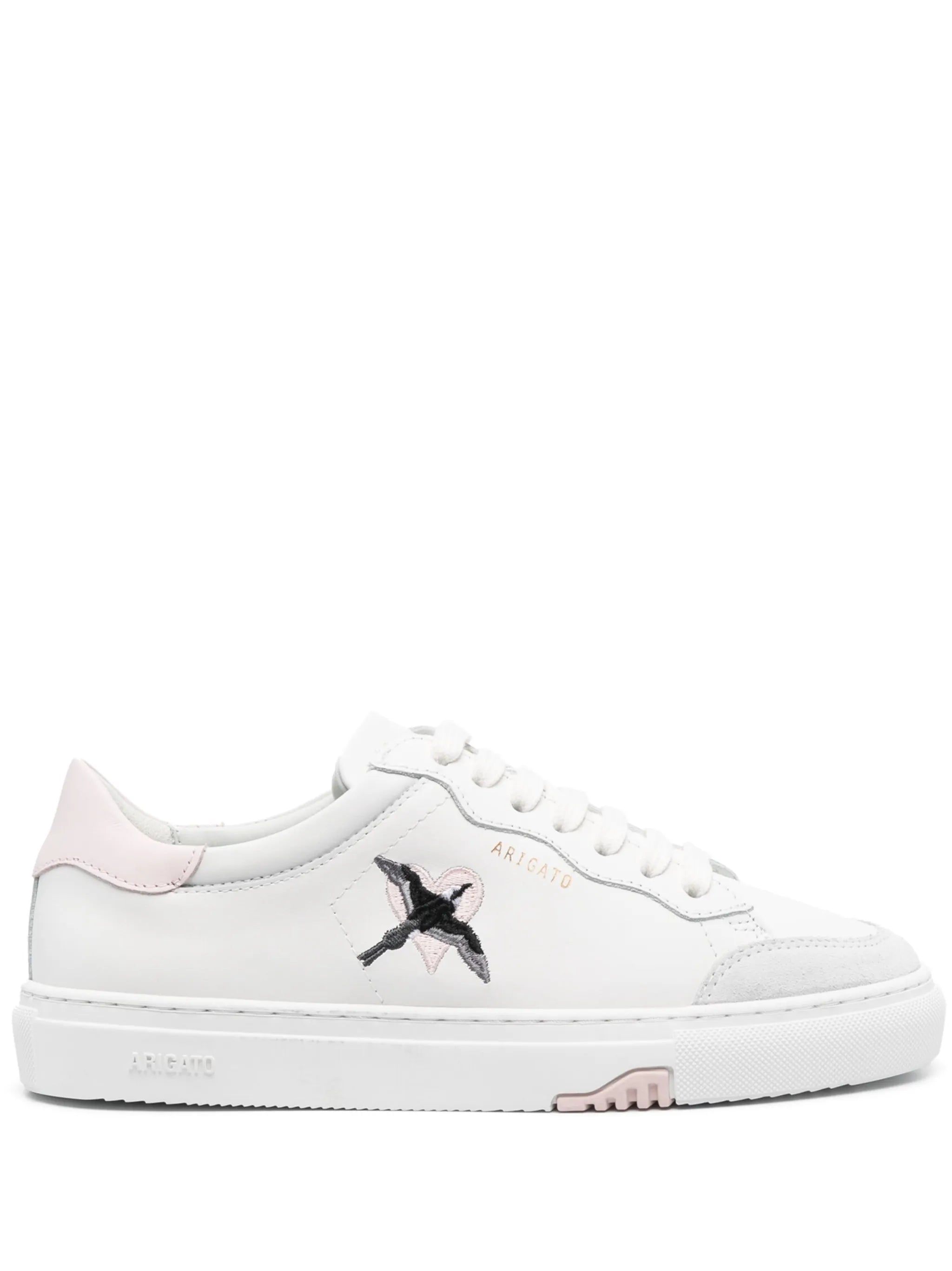 Clean 90 embroidered leather sneakers