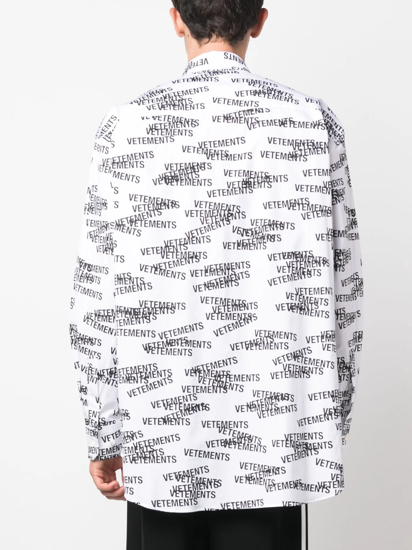 logo-print cotton shirt