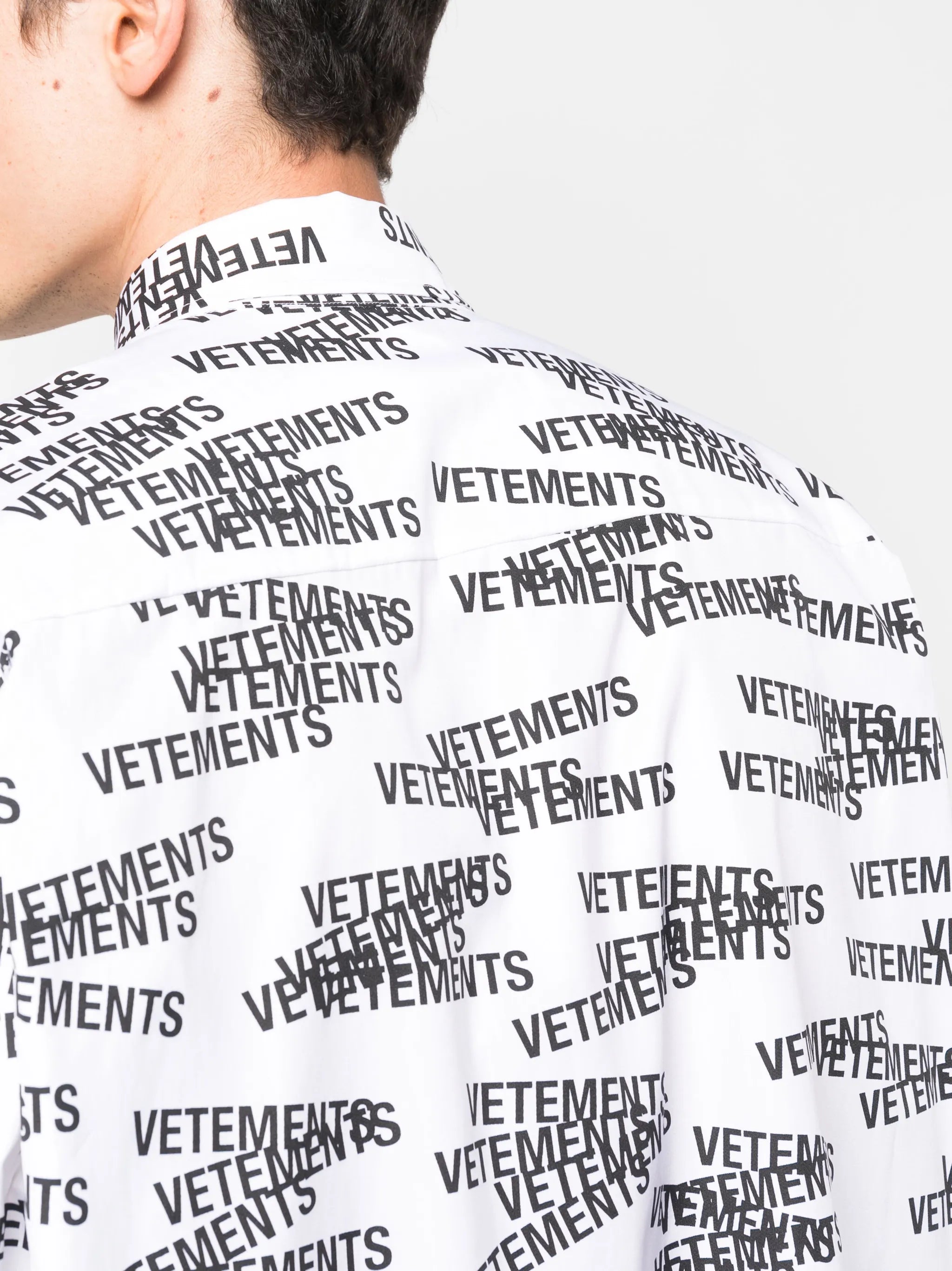 logo-print cotton shirt