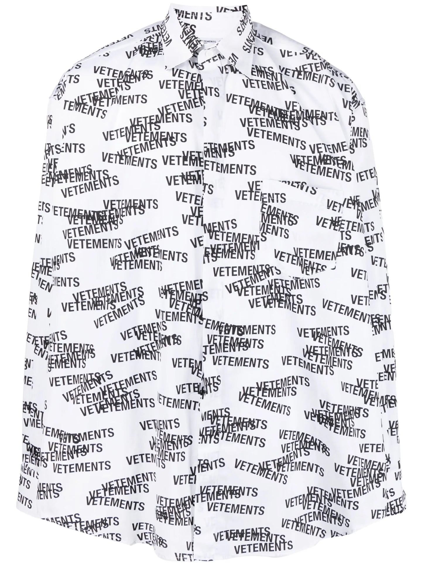 logo-print cotton shirt