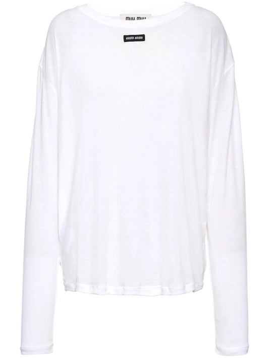logo-patch long-sleeve T-shirt