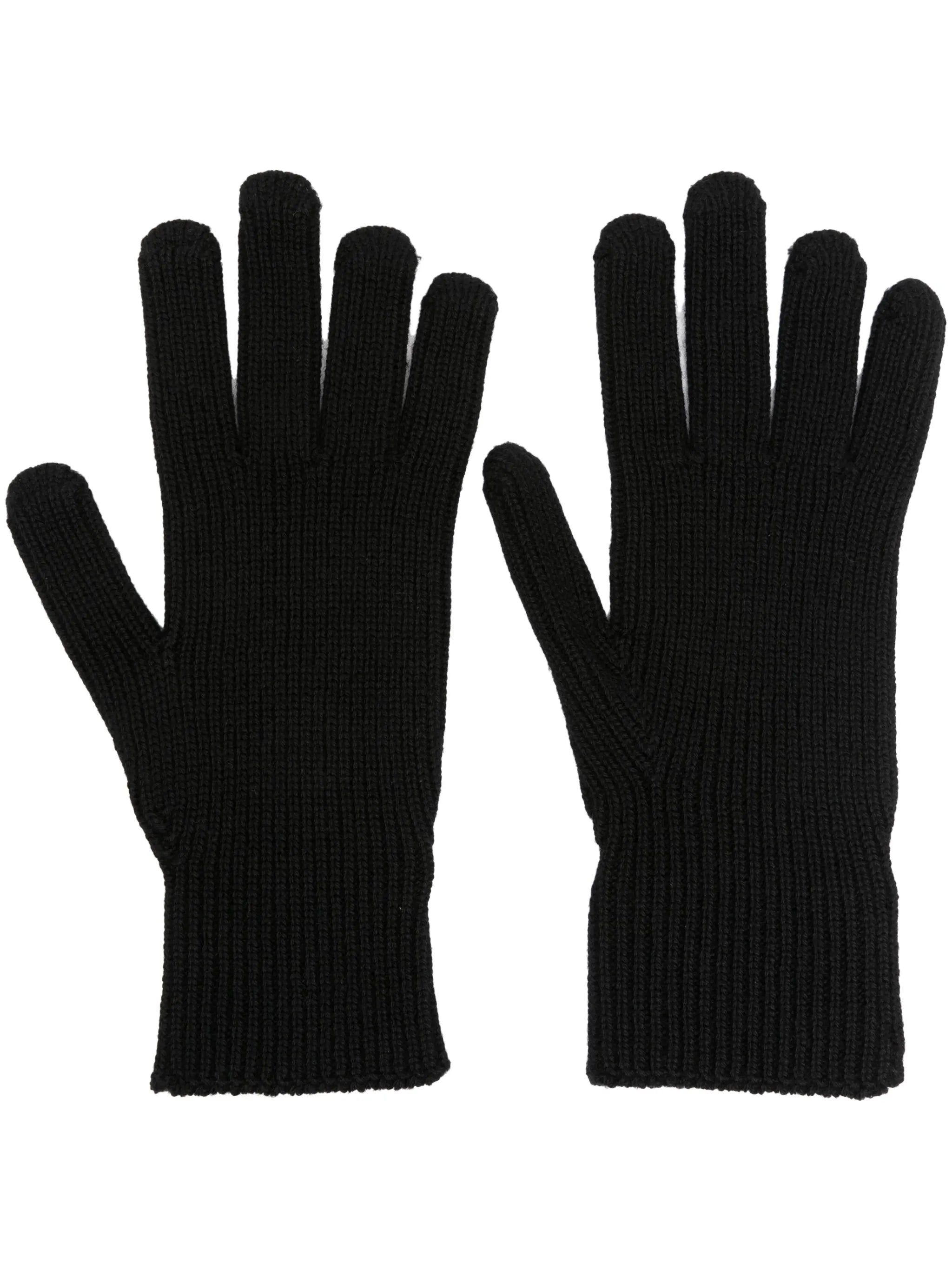 logo-patch virgin-wool gloves