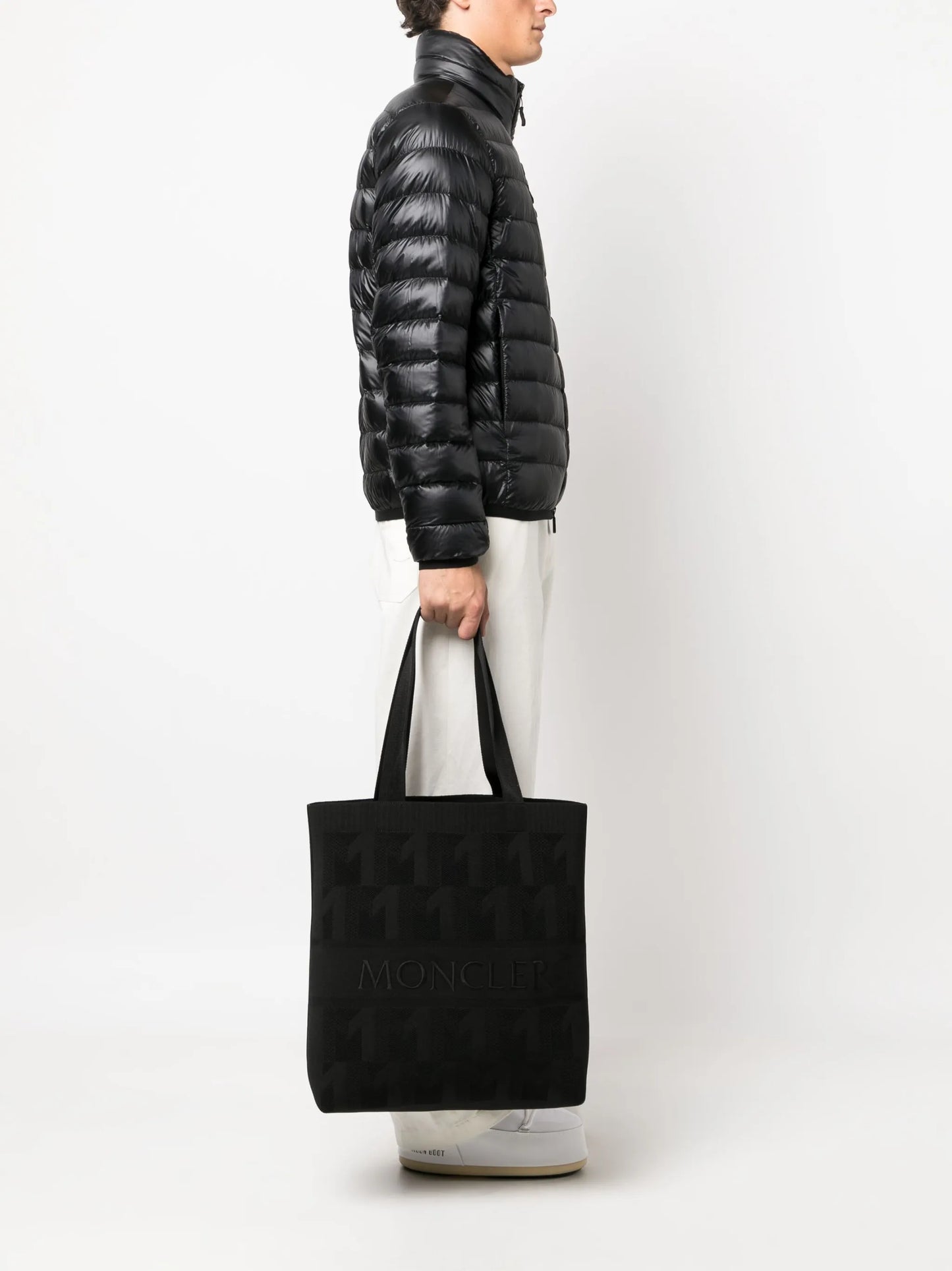 monogram-jacquard tote bag