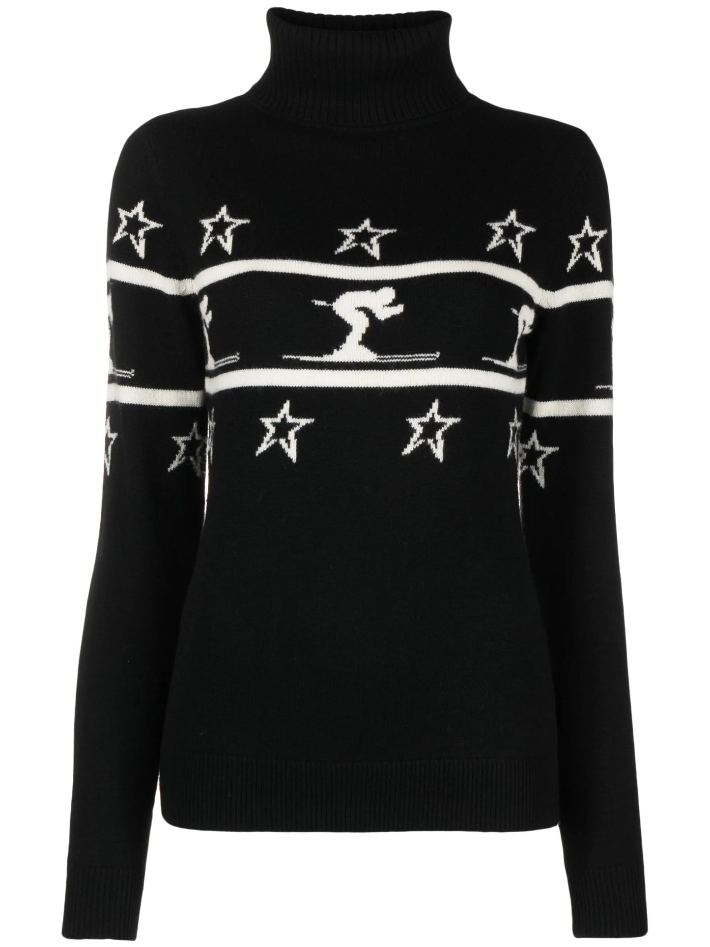 Little Skier intarsia wool jumper