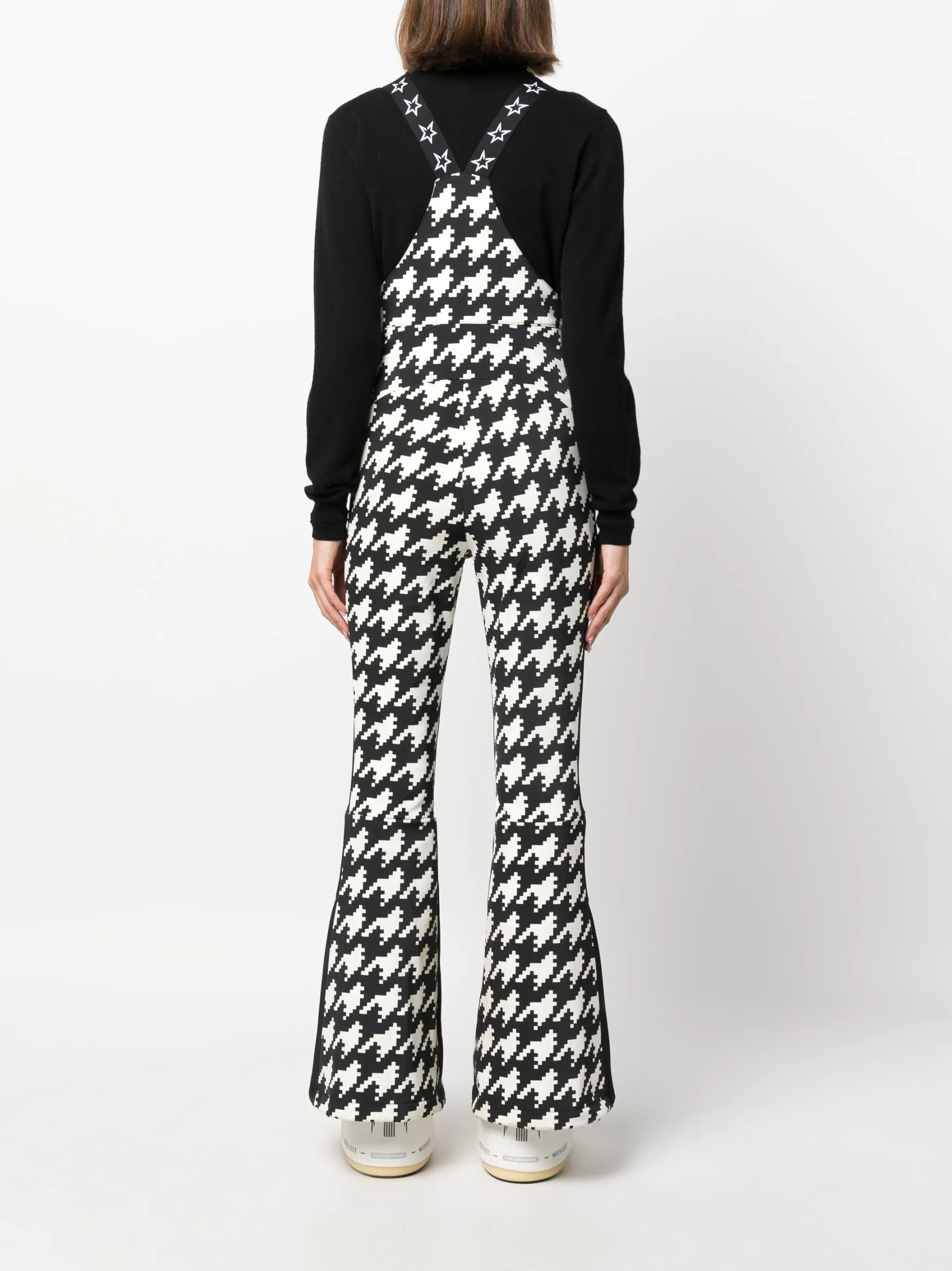 Isola houndstooth ski salopettes