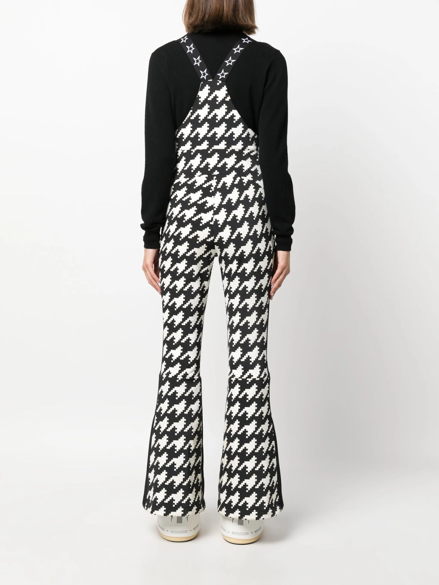 Isola houndstooth ski salopettes