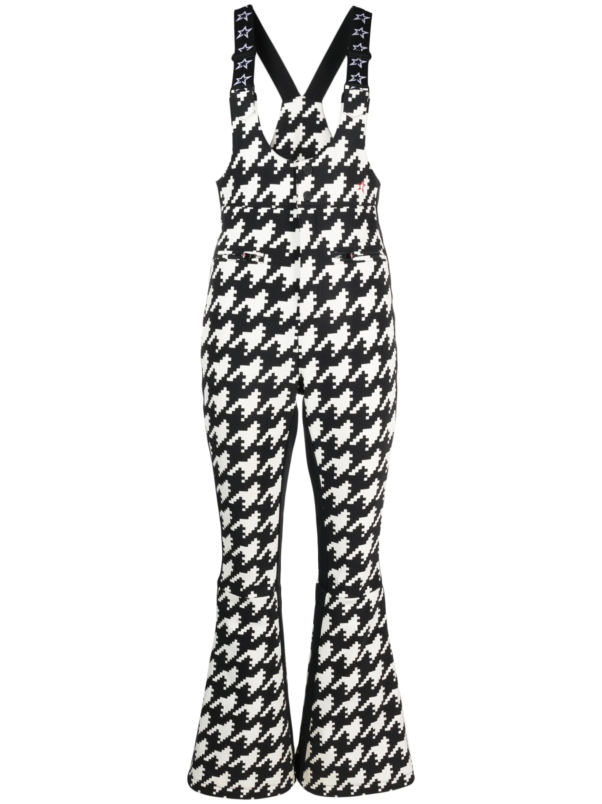 Isola houndstooth ski salopettes