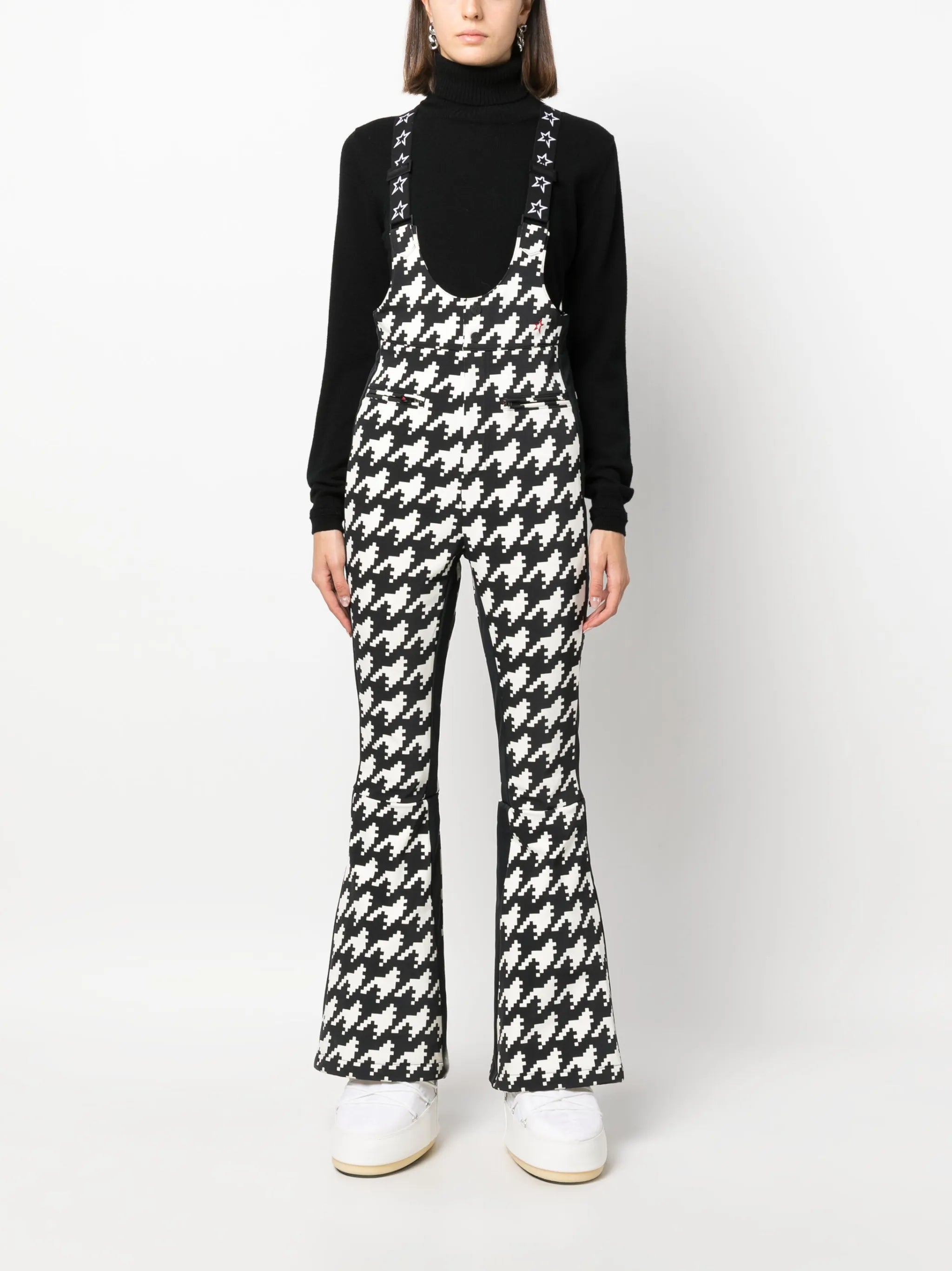 Isola houndstooth ski salopettes
