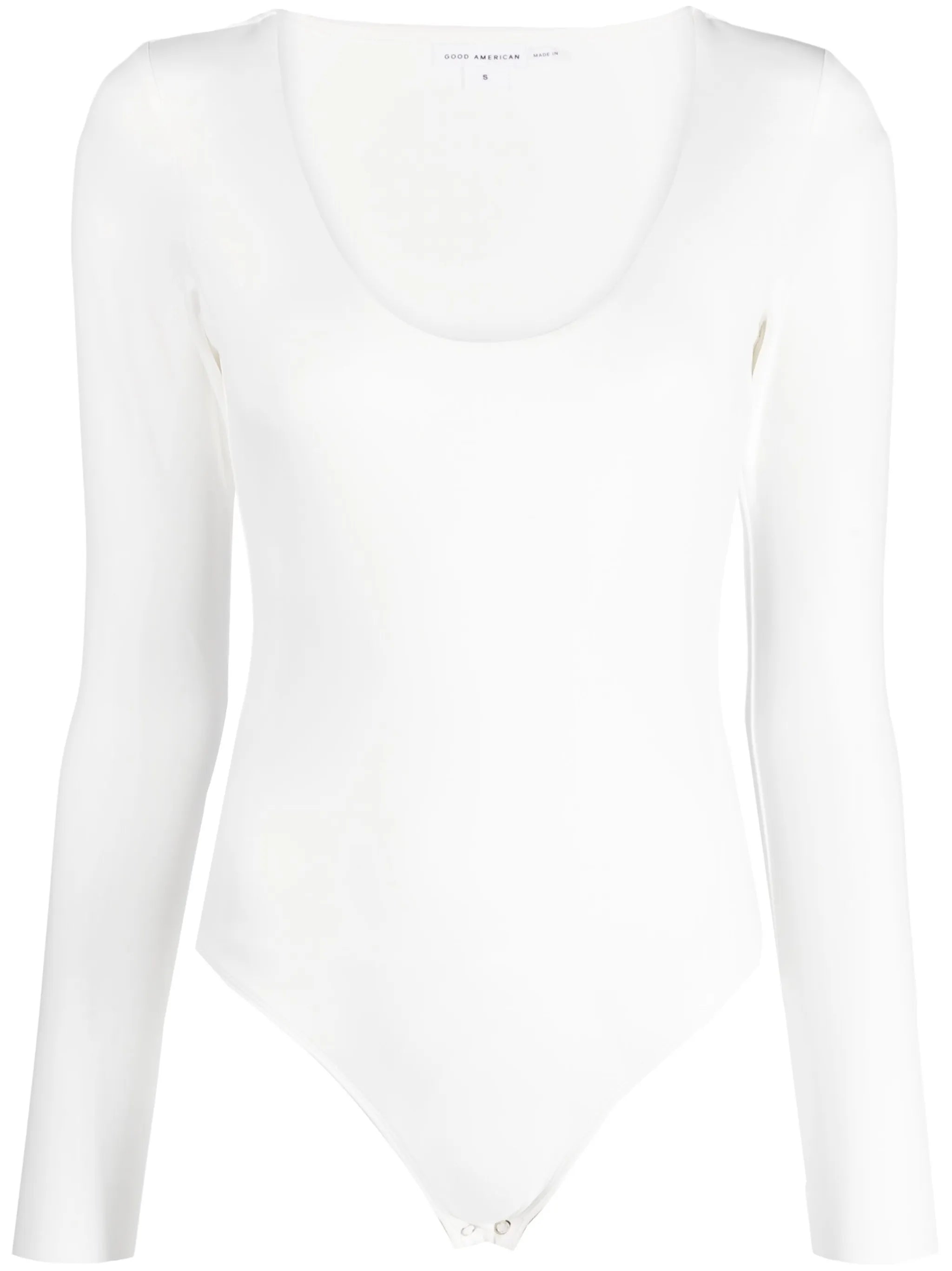 long-sleeved scoop-neck bodysuit