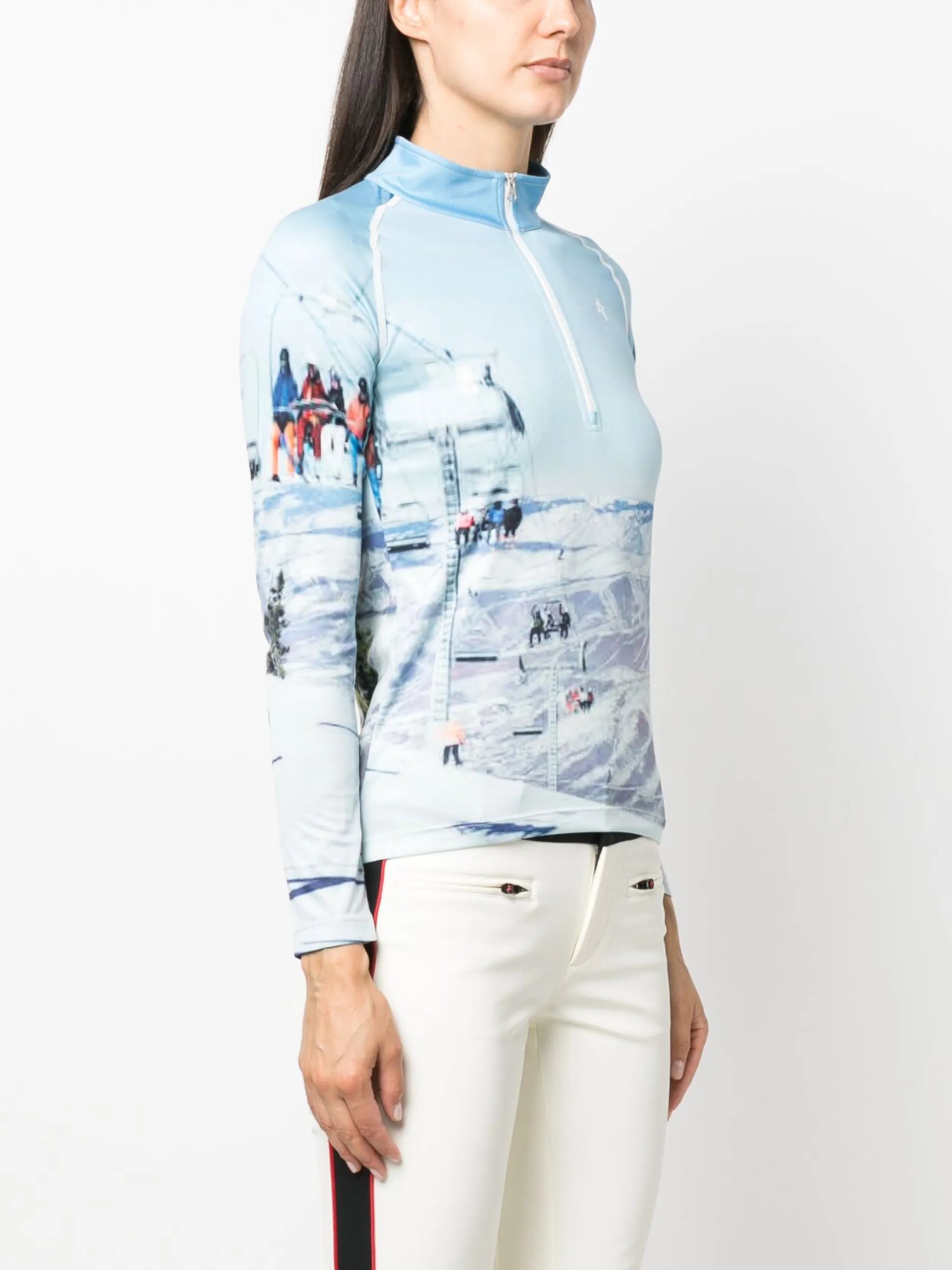 photograph-print ski base layer