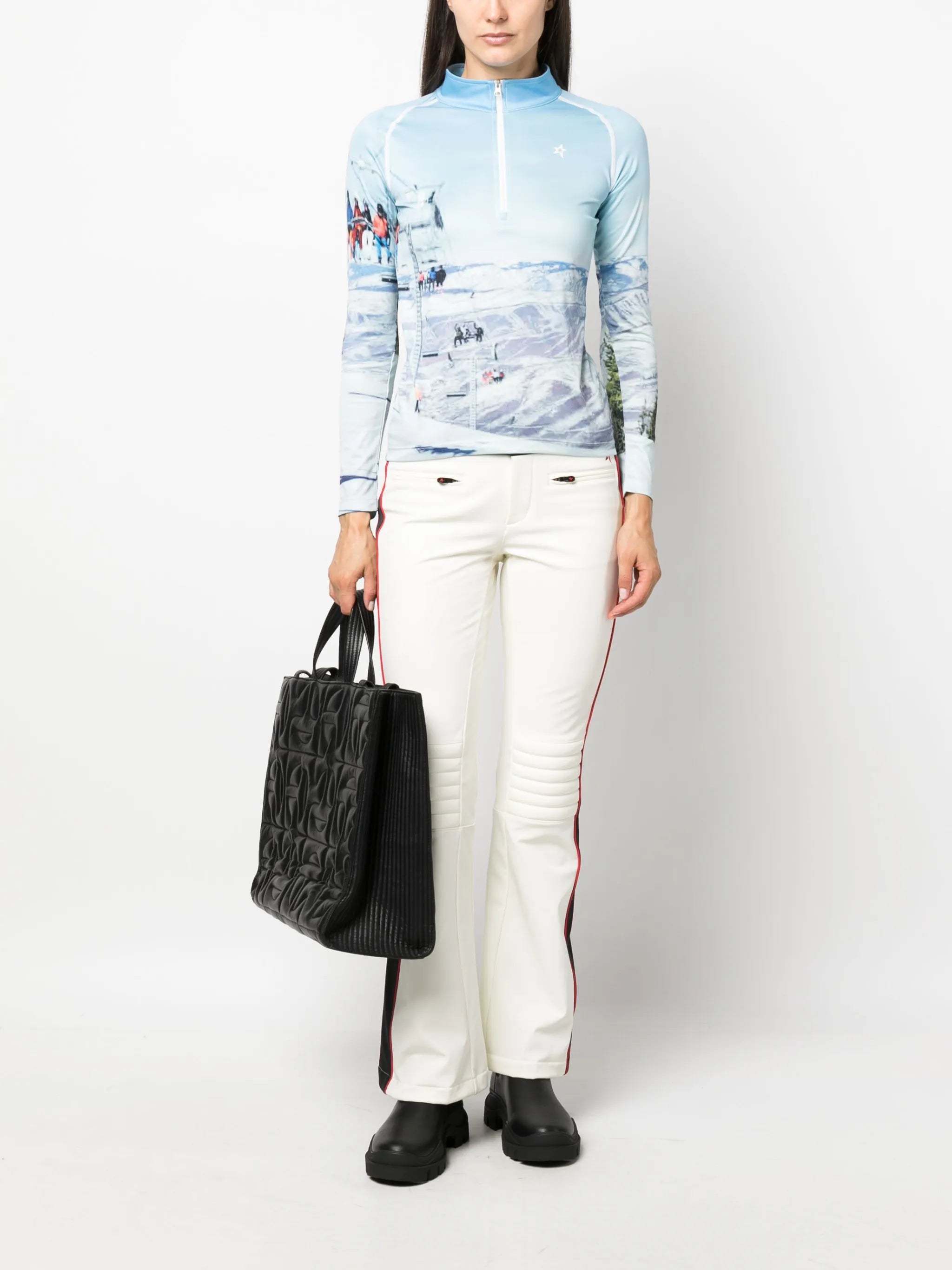 photograph-print ski base layer