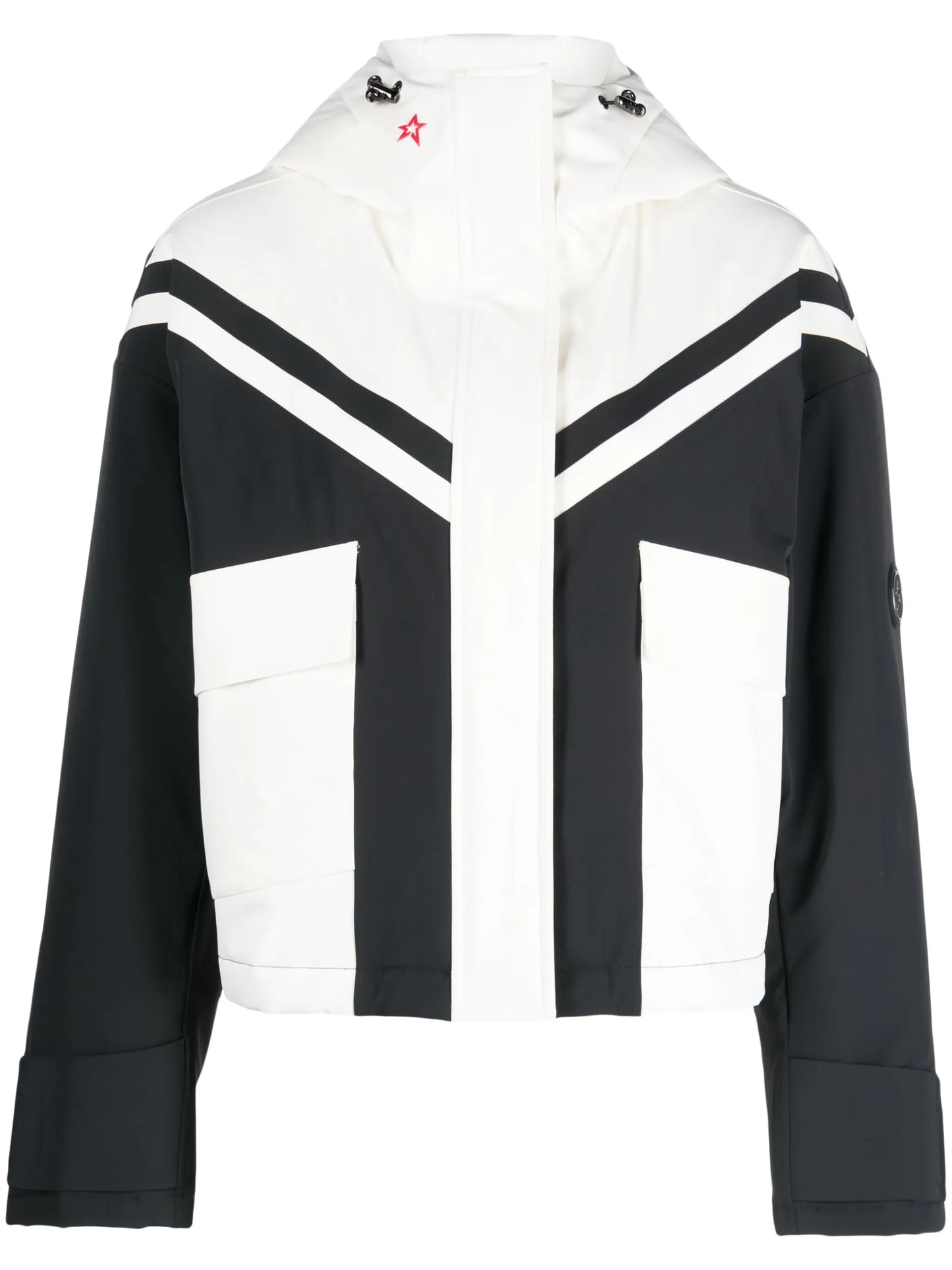 colour-block cropped ski jacket