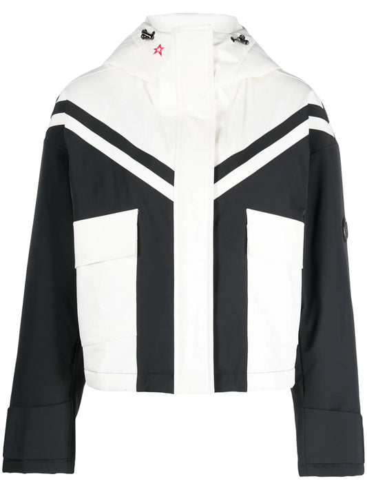 colour-block cropped ski jacket