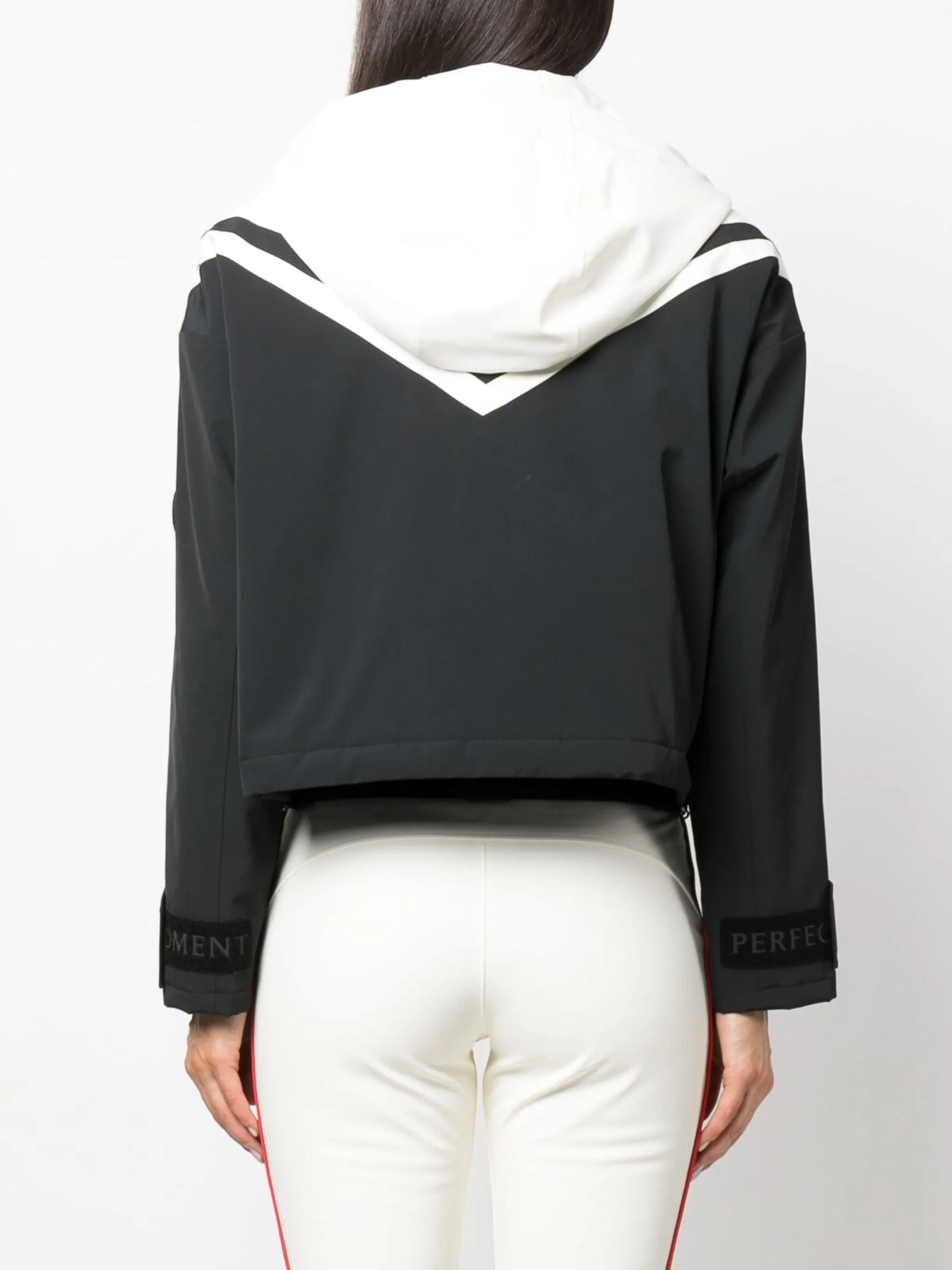 colour-block cropped ski jacket