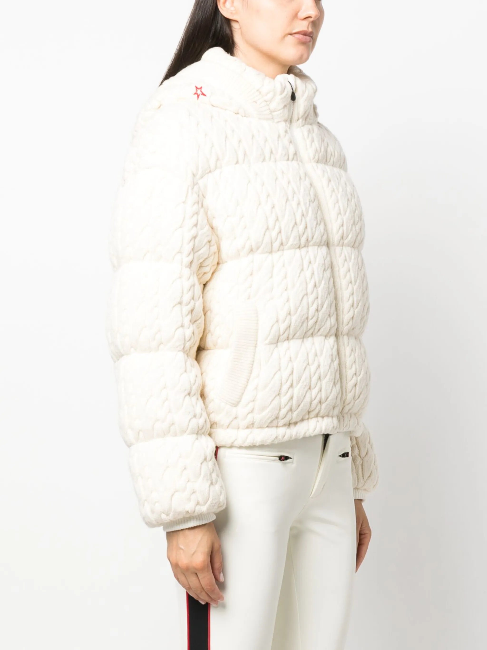 Kate cable-knit quilted jacket