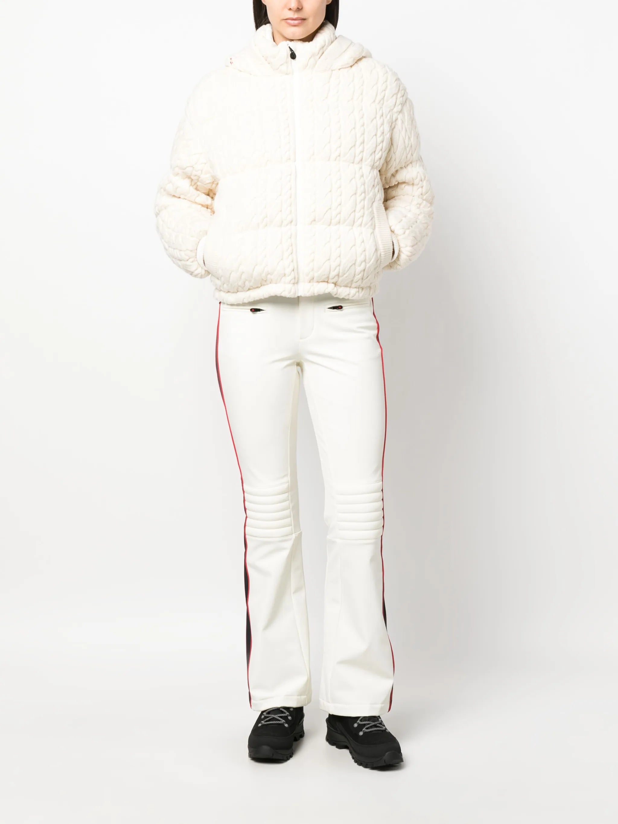 Kate cable-knit quilted jacket