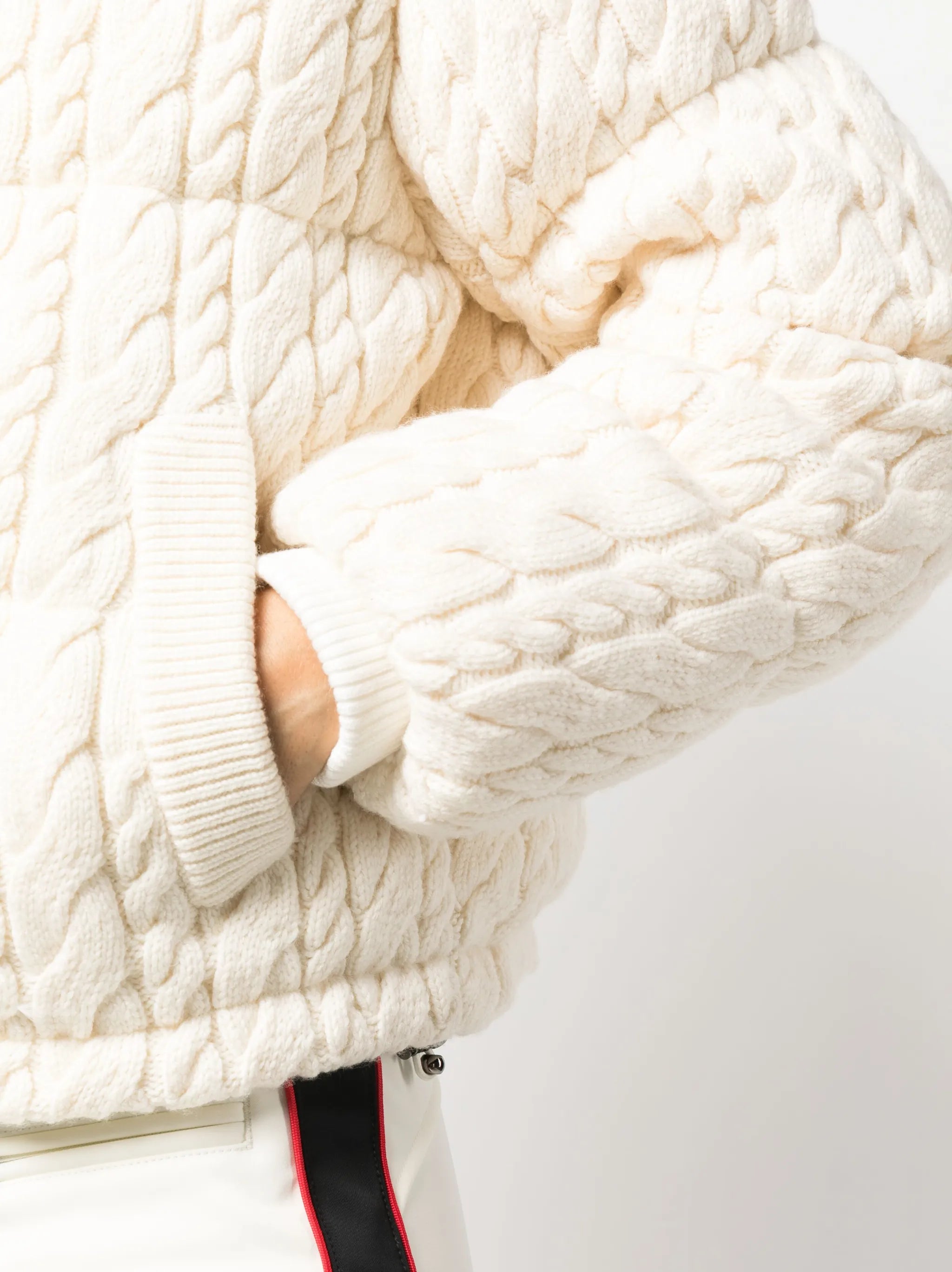Kate cable-knit quilted jacket