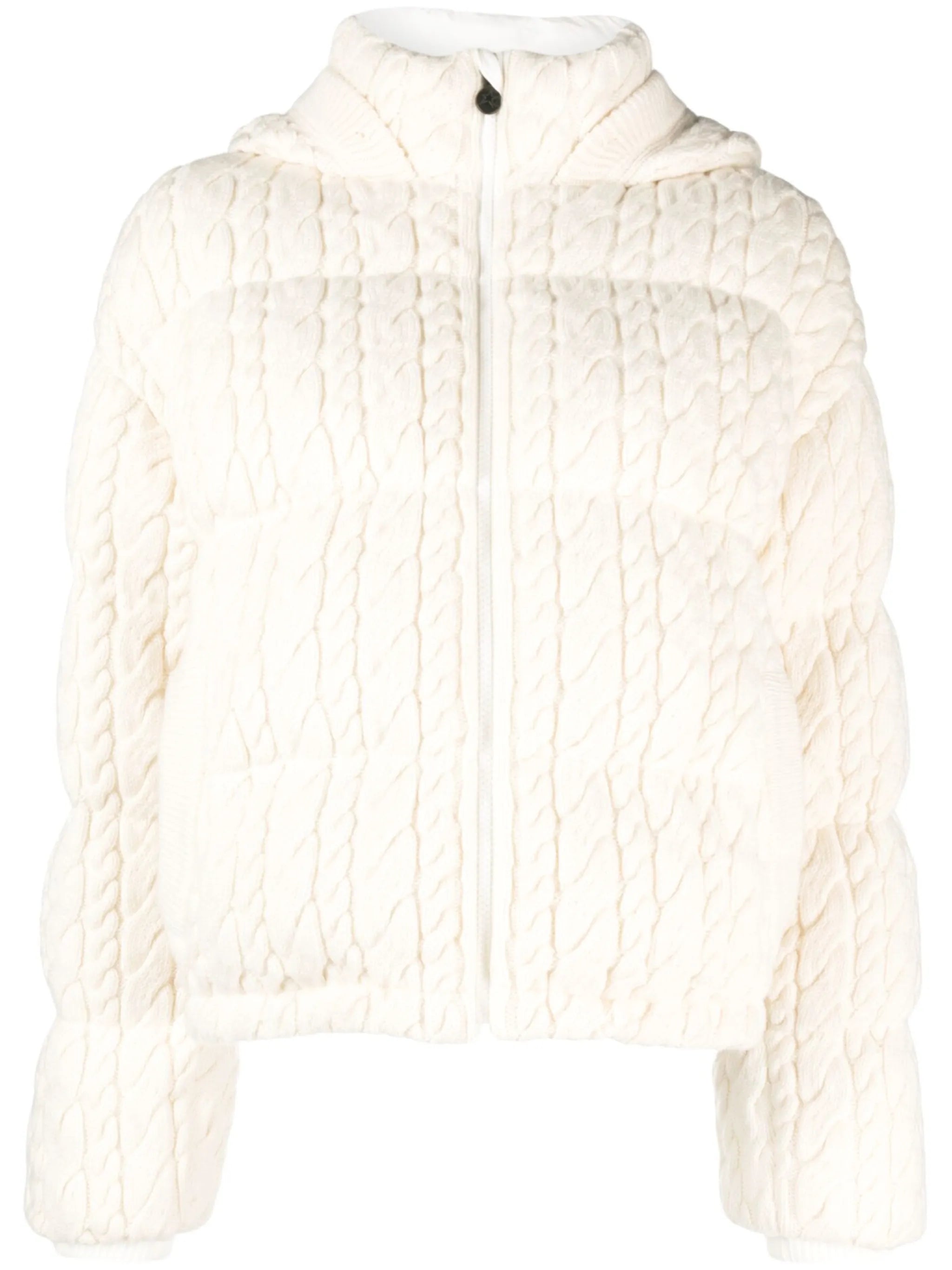 Kate cable-knit quilted jacket