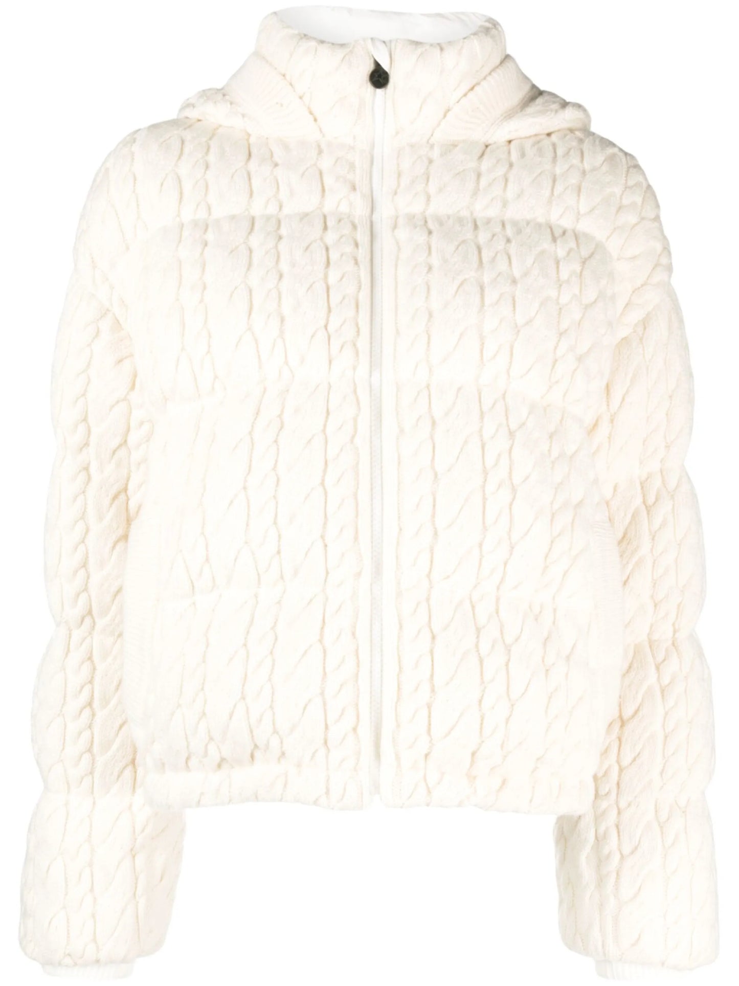 Kate cable-knit quilted jacket