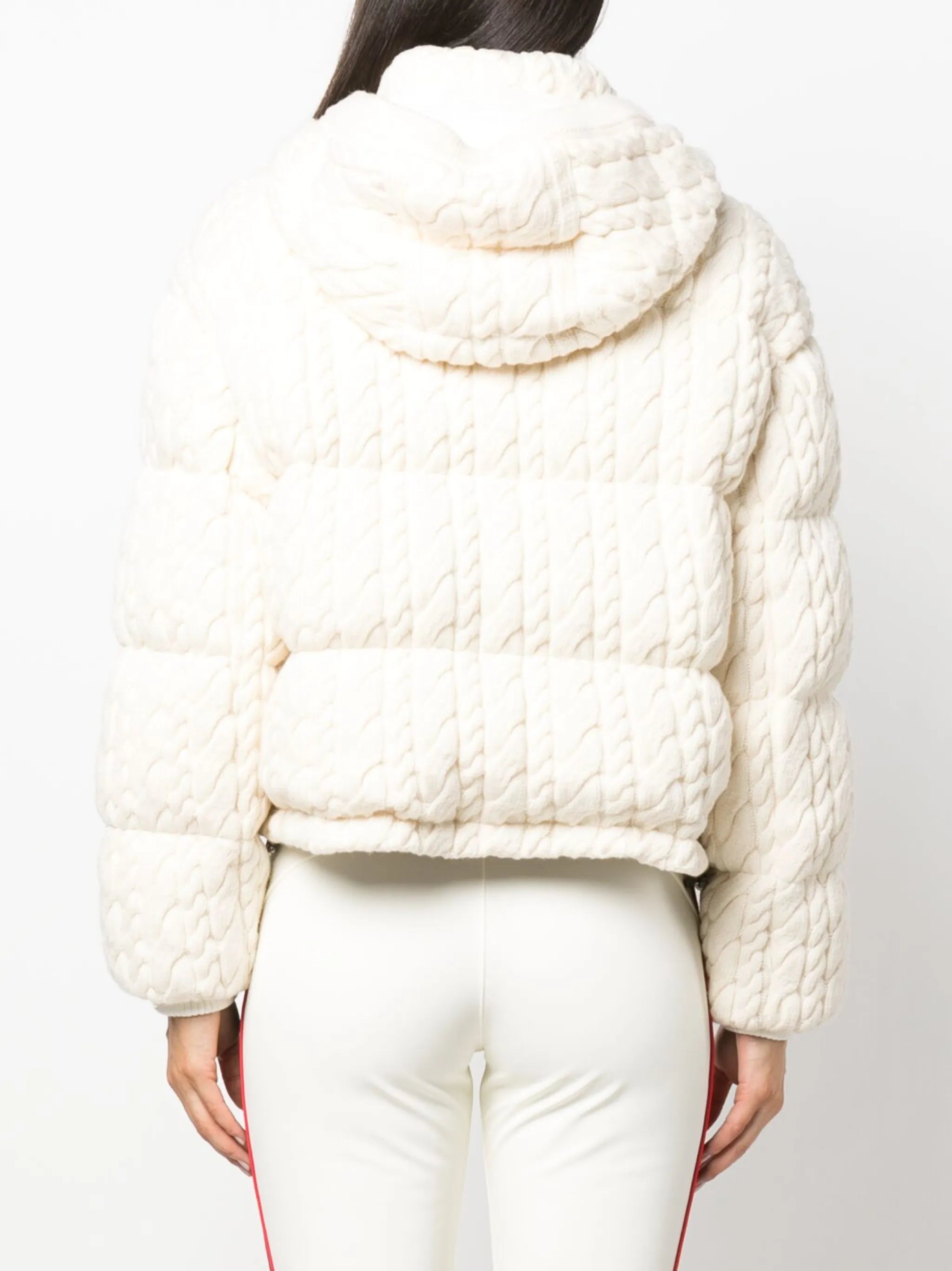 Kate cable-knit quilted jacket