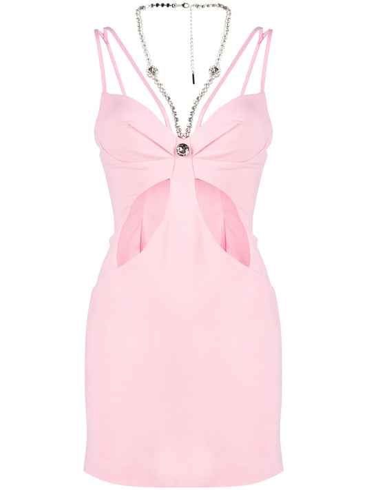 Butterfly cut-out mini dress