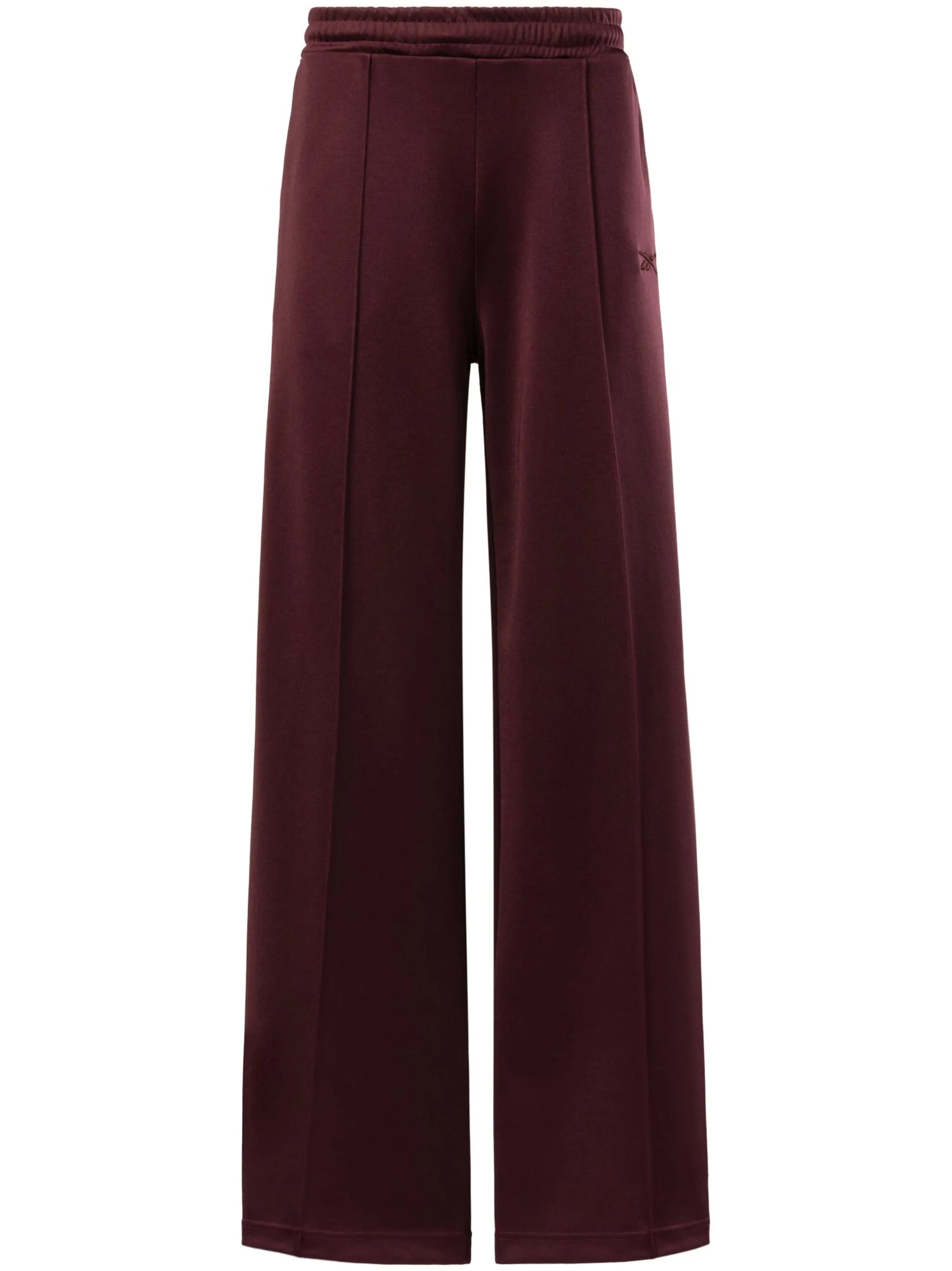 wide-leg cotton-blend track pants
