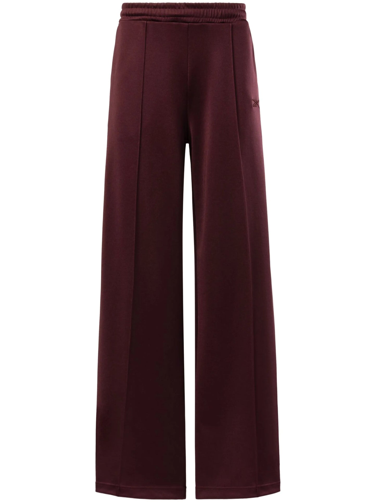 wide-leg cotton-blend track pants