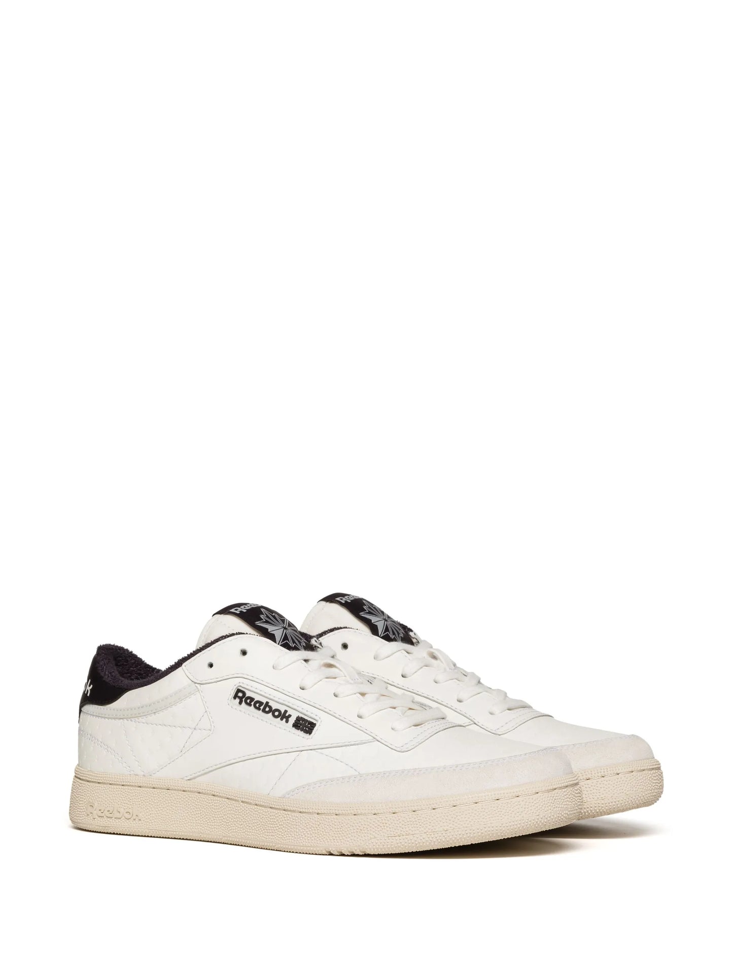 Club C embossed leather sneakers