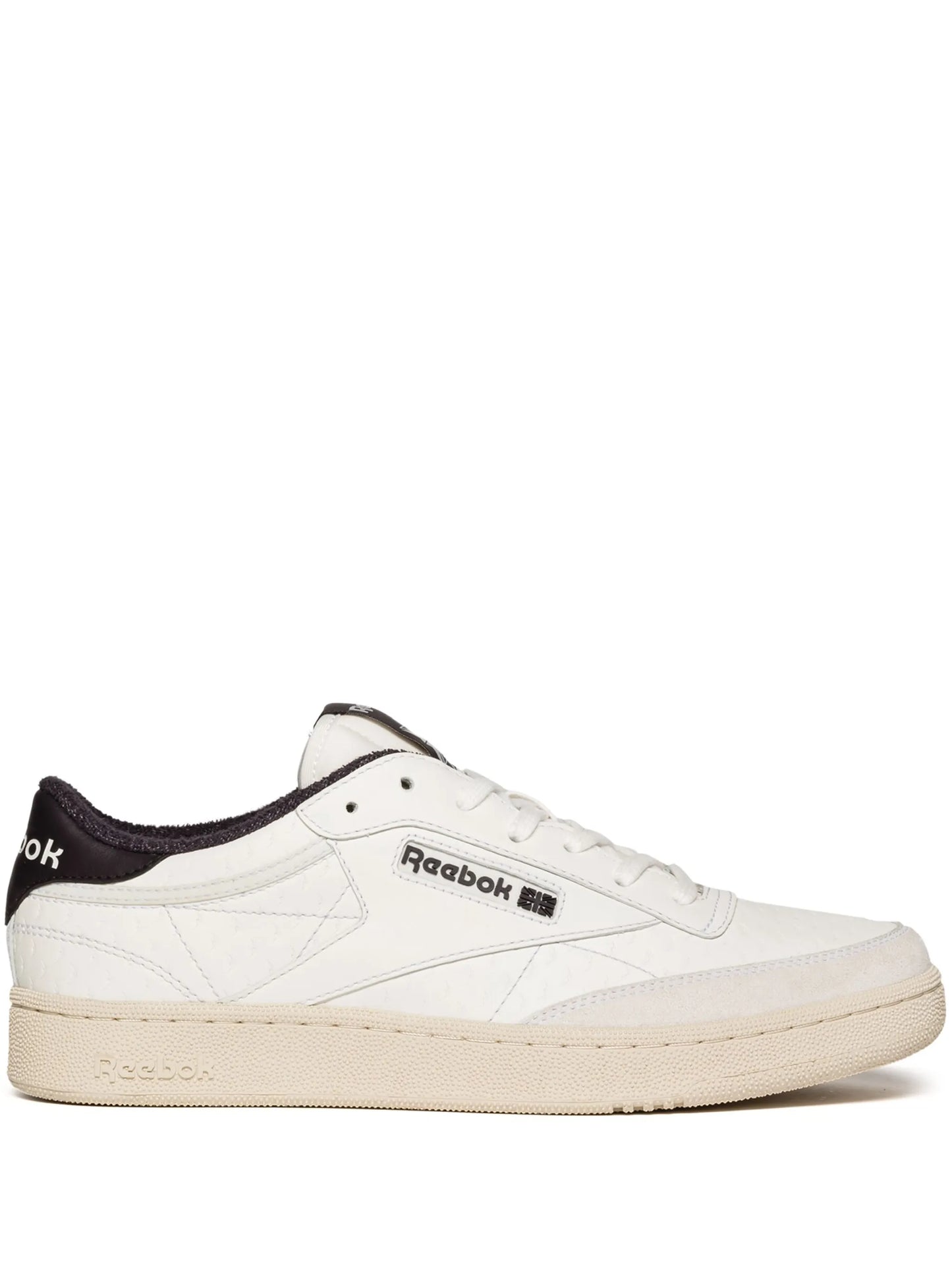 Club C embossed leather sneakers