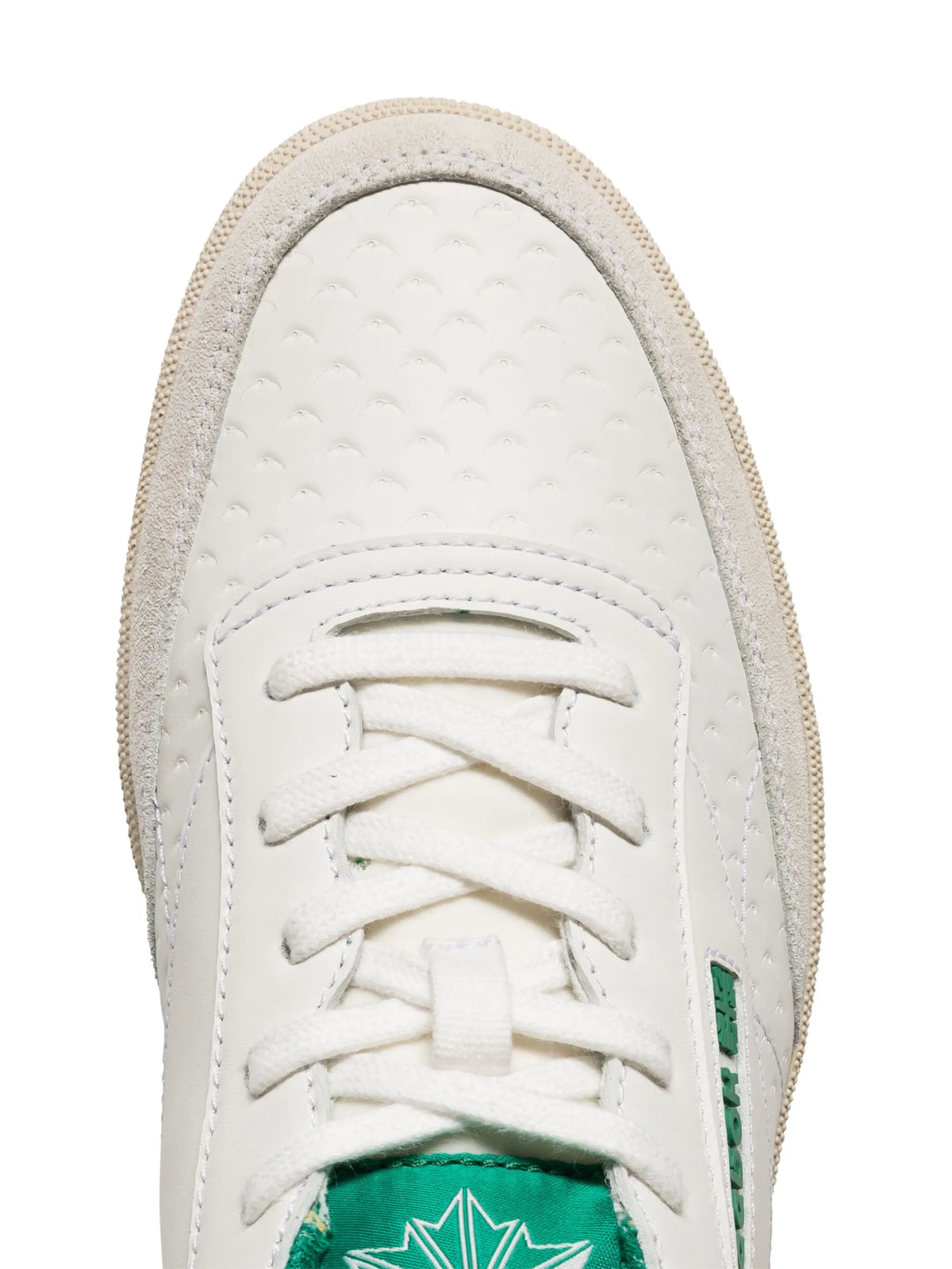 Club C embossed leather sneakers
