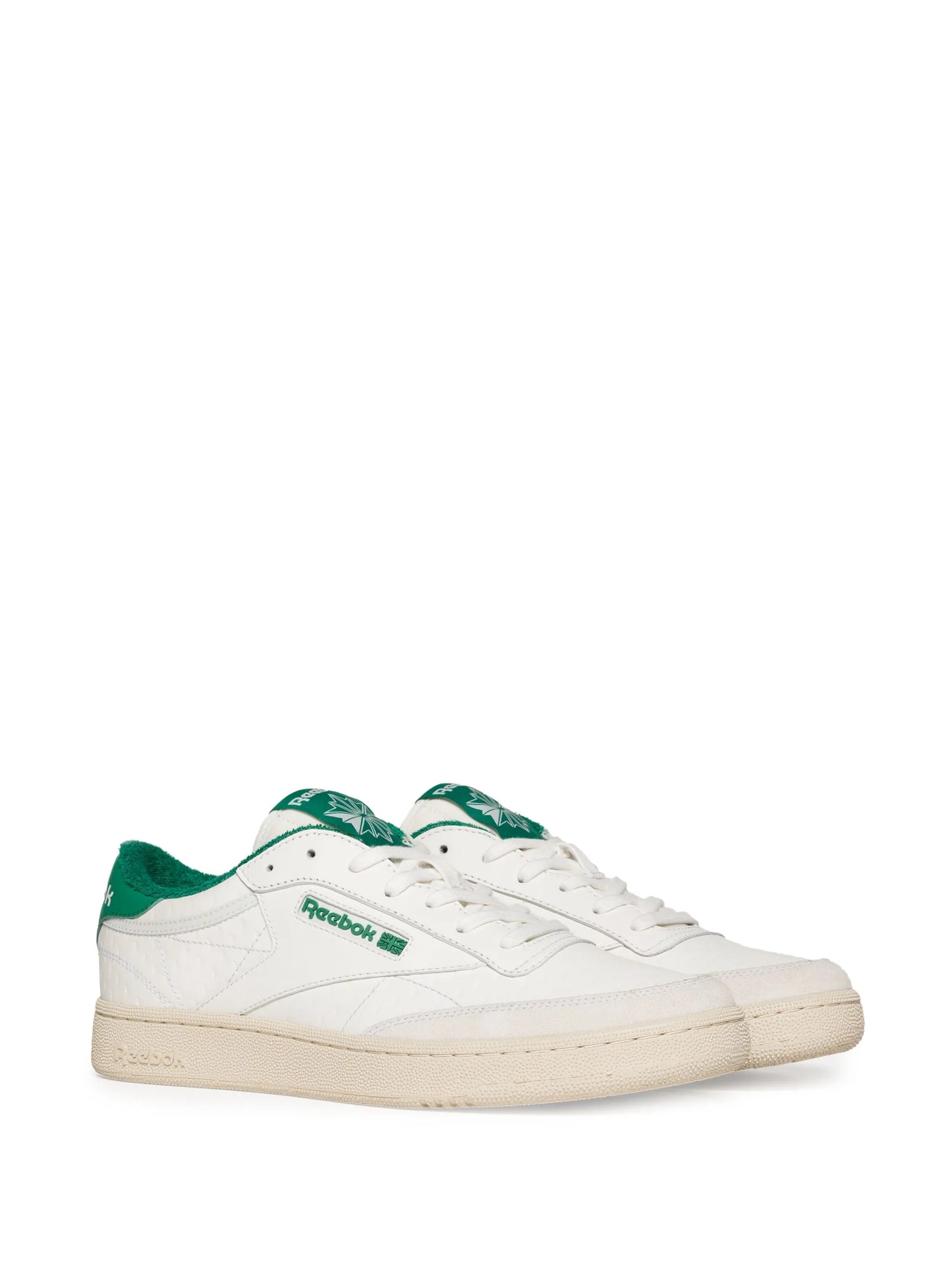 Club C embossed leather sneakers
