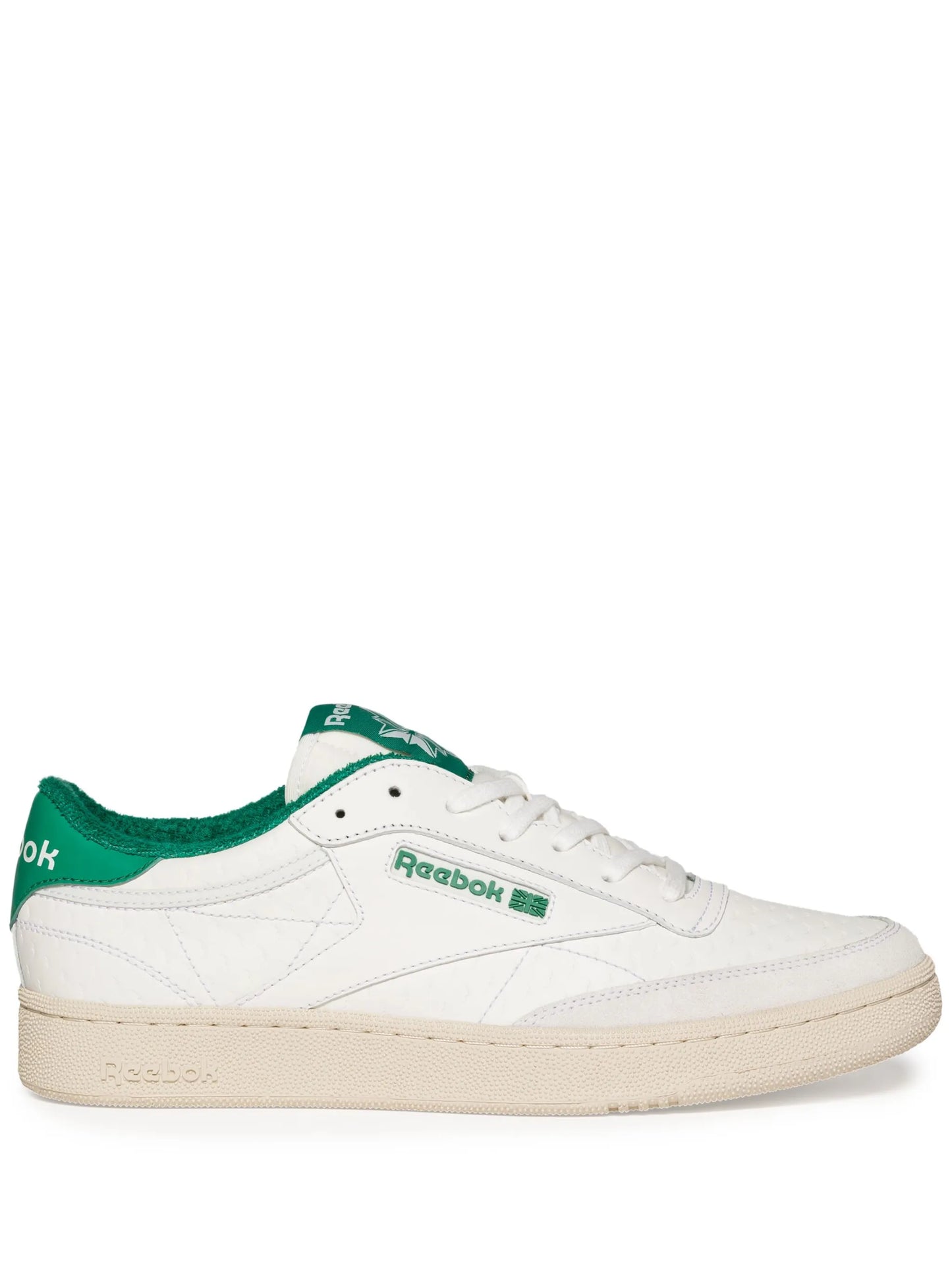 Club C embossed leather sneakers