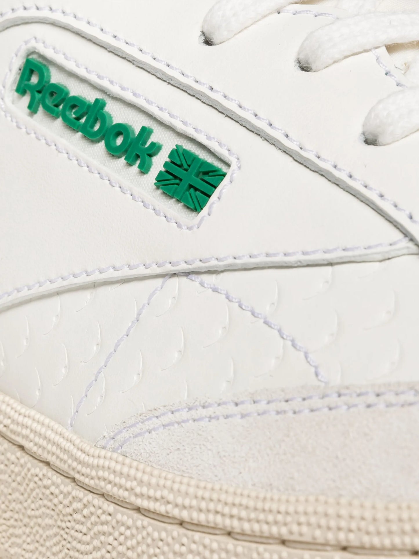 Club C embossed leather sneakers