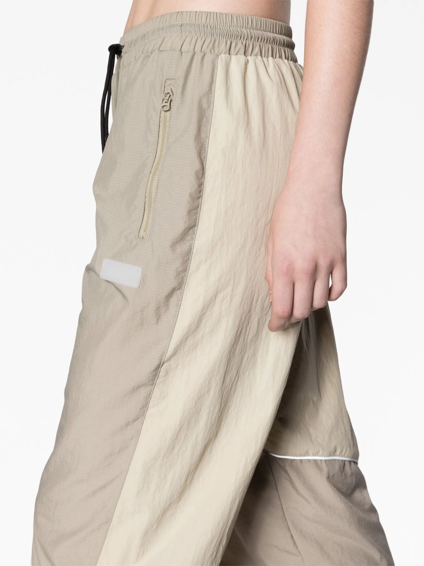 Vector Blocked panelled drawstring track pants