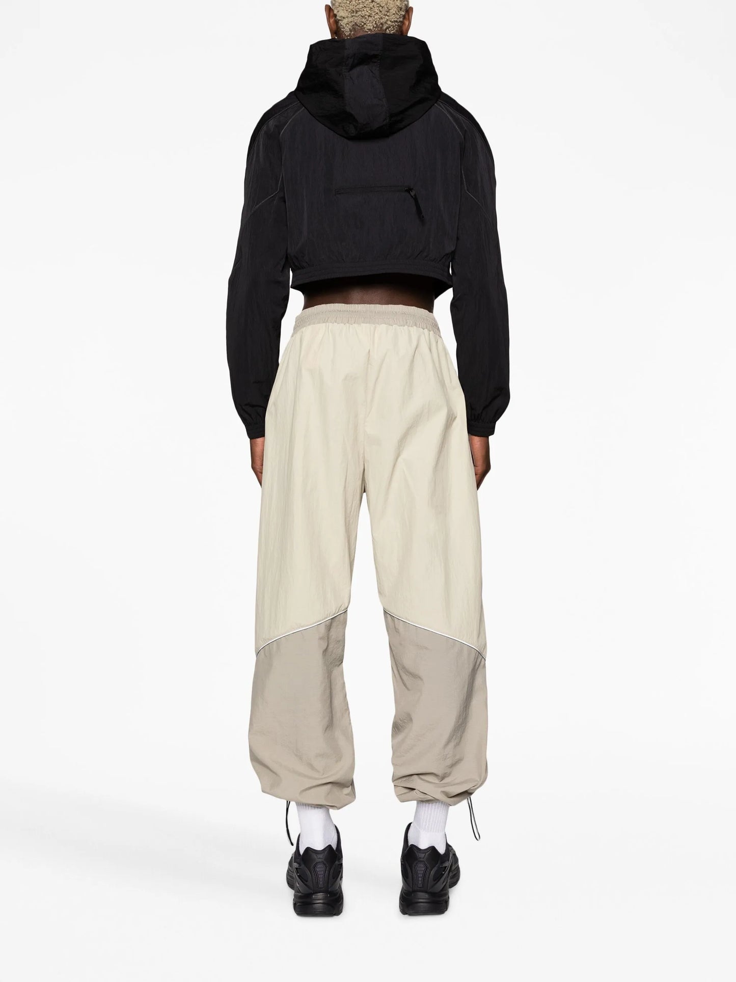 Vector Blocked panelled drawstring track pants