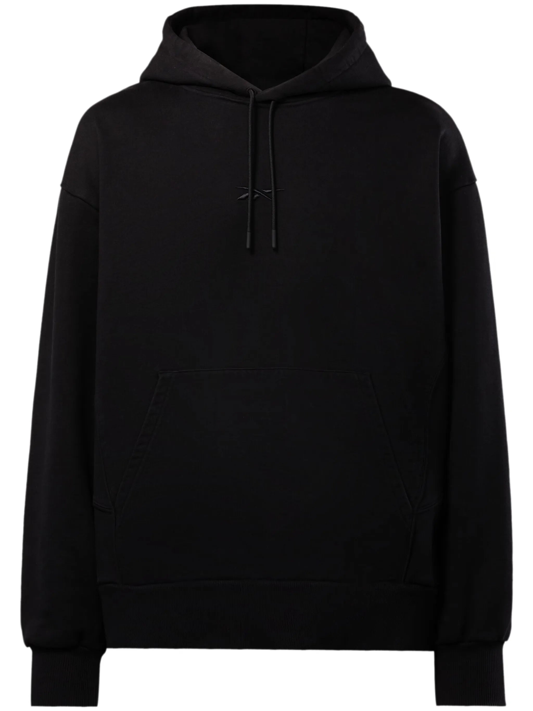 piped-trim cotton hoodie
