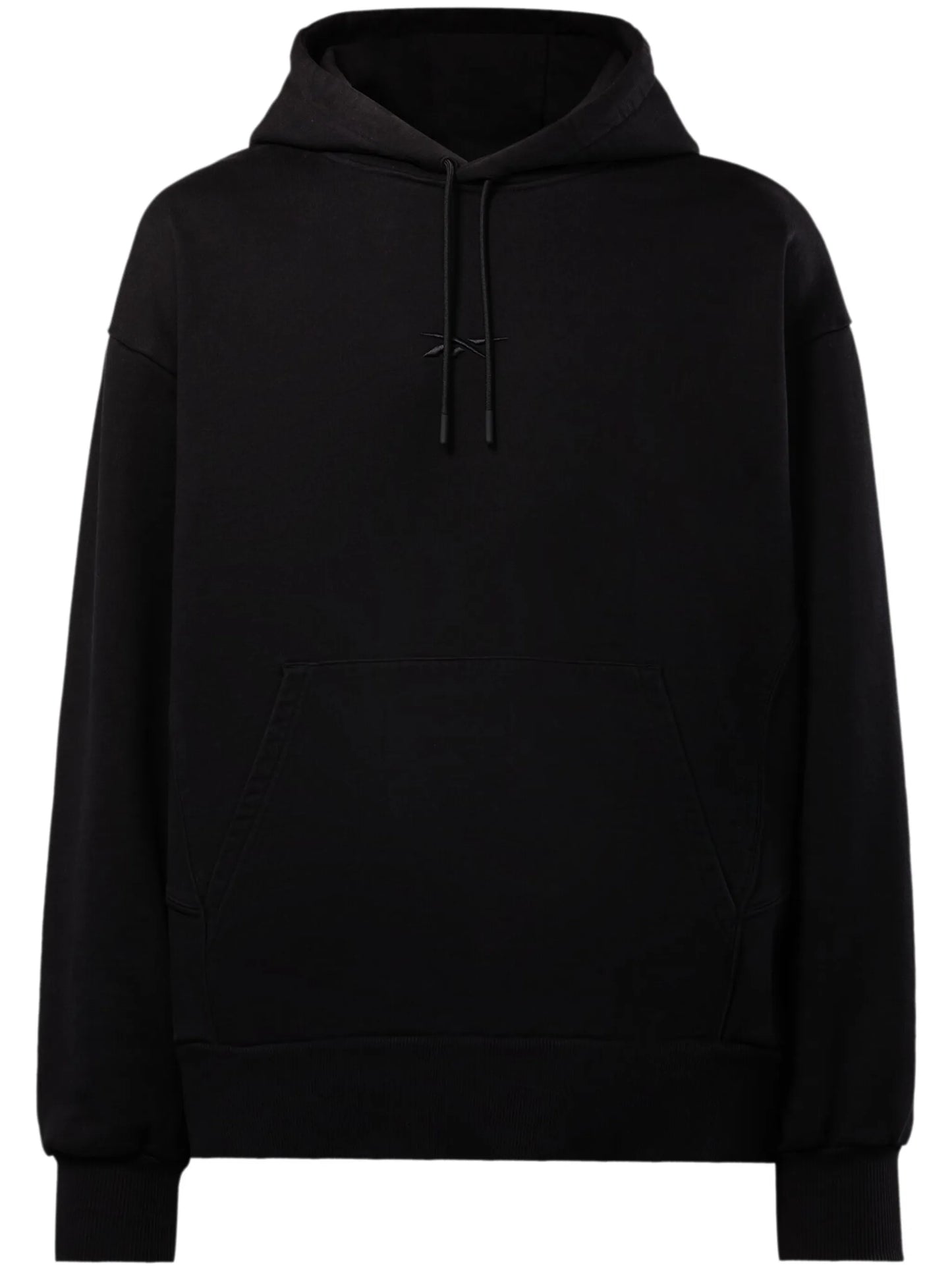 piped-trim cotton hoodie